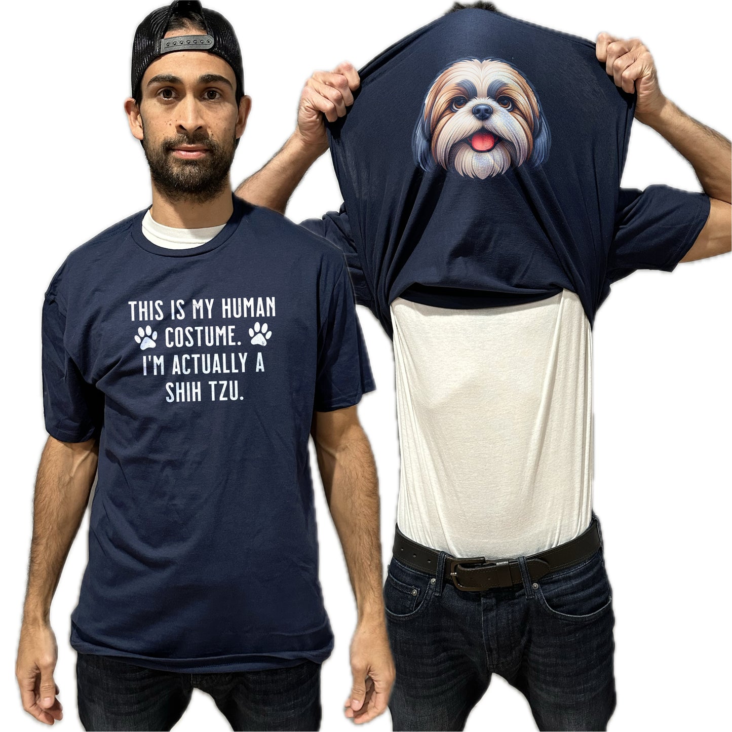 I'm Really A Shih Tzu Flip Shirt - Funny Dog Owner T-Shirt Flip Tee