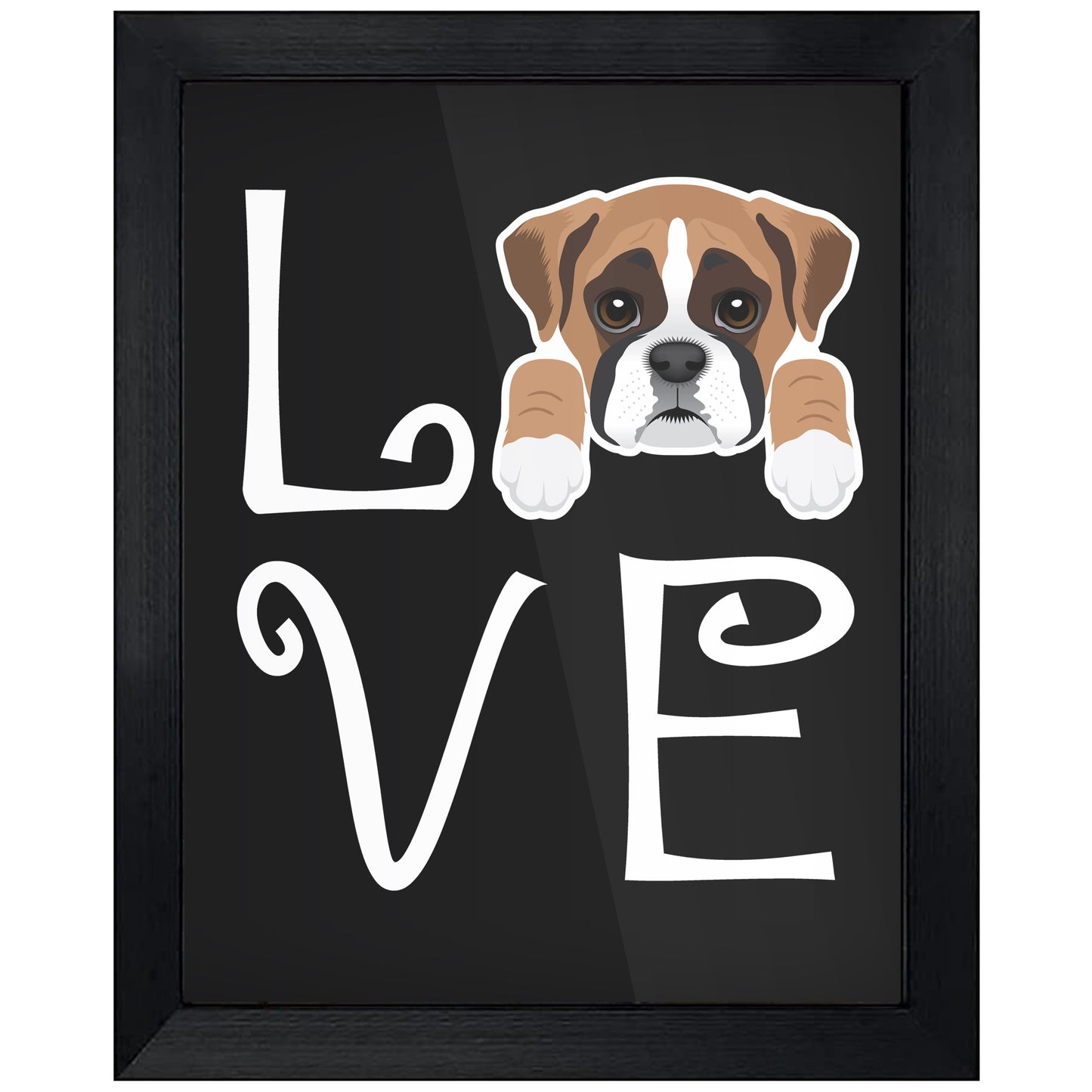 Boxer Love Dog Owner Boxer Puppy 8"x10" Wall Art Print