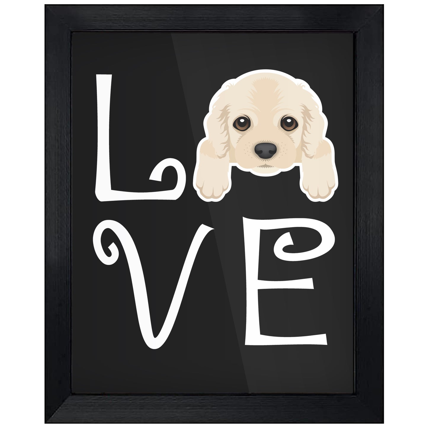 Cocker Spaniel Love Dog Owner Cocker Spaniel Puppy 8"x10" Wall Art Print
