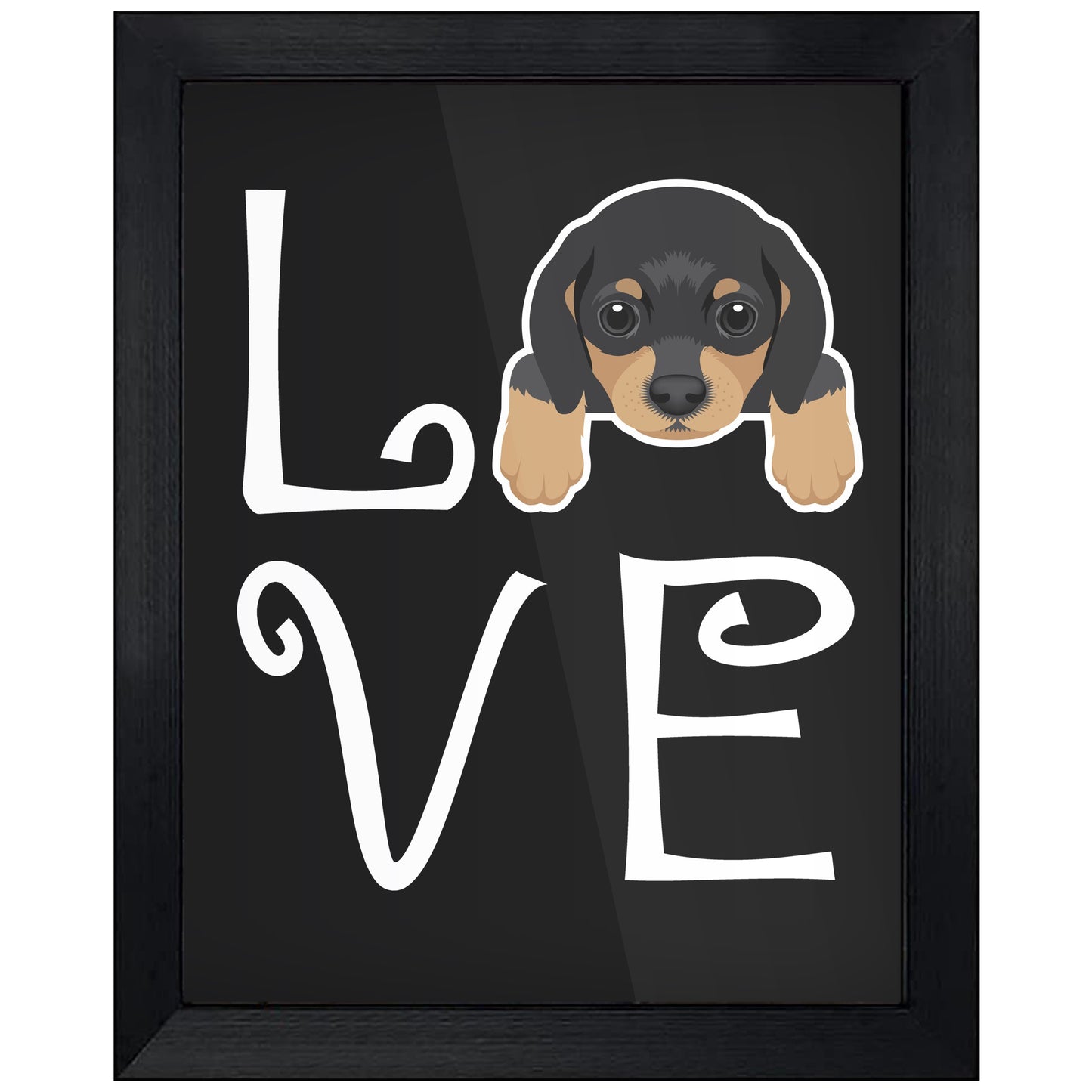 Dachshund Love Dog Owner Weiner Dog Puppy 8"x10" Wall Art Print