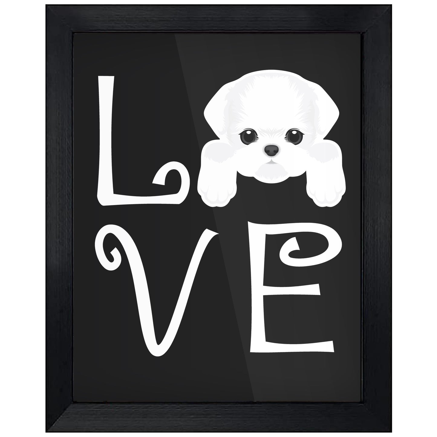 Maltese Love Dog Owner Maltese Puppy 8"x10" Wall Art Print