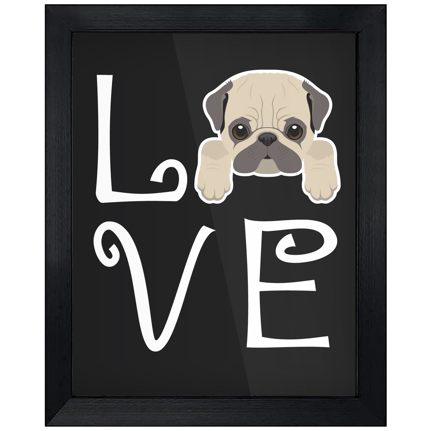 Pug Love Dog Owner Pug Puppy 8"x10" Wall Art Print