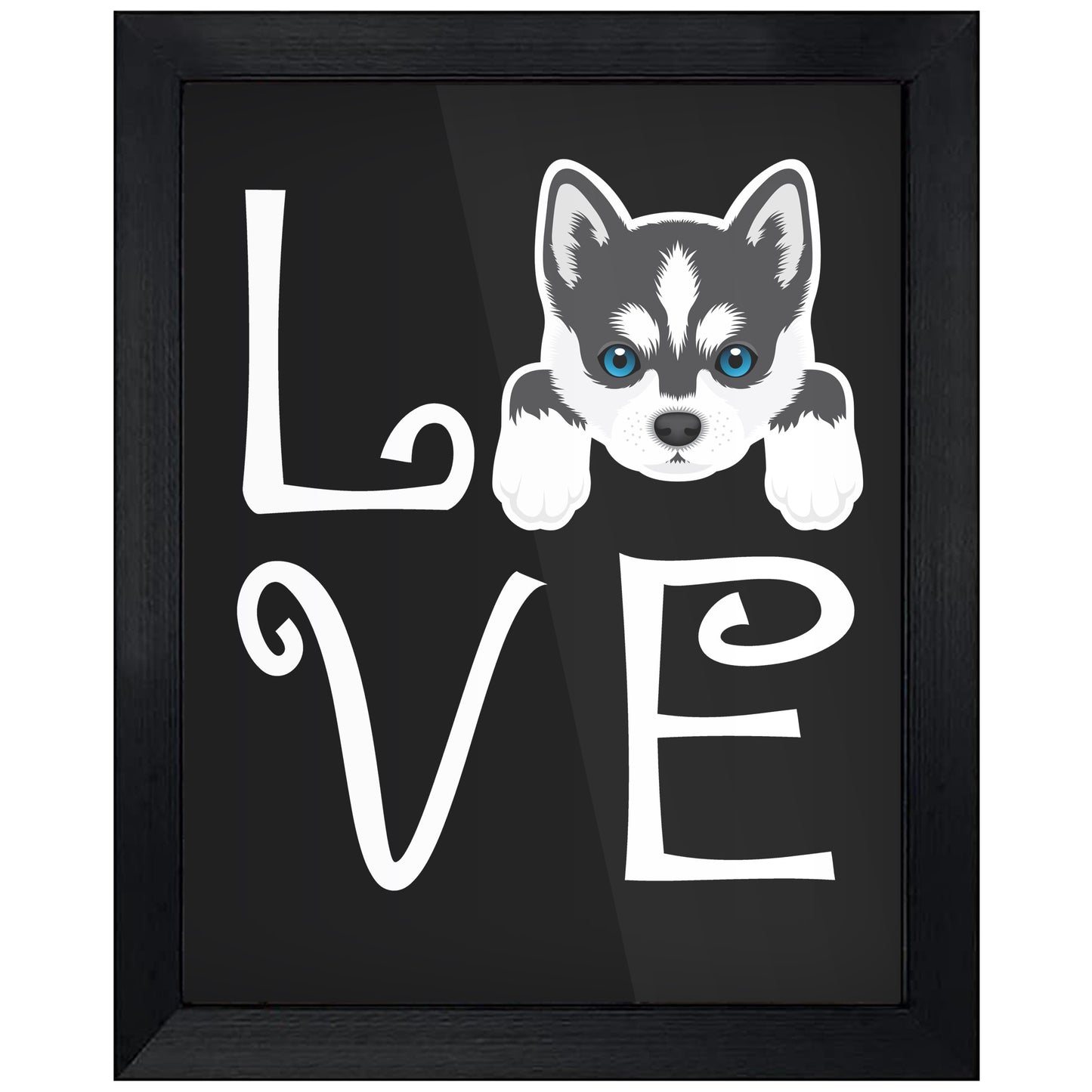 Siberian Husky Love Dog Owner Husky Puppy 8"x10" Wall Art Print
