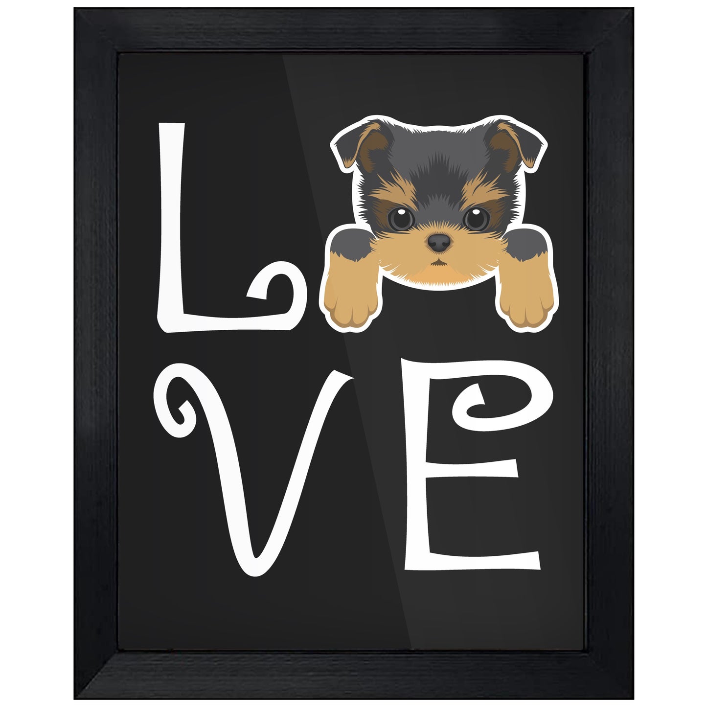 Yorkshire Terrier Love Dog Owner Yorkie Puppy 8"x10" Wall Art Print