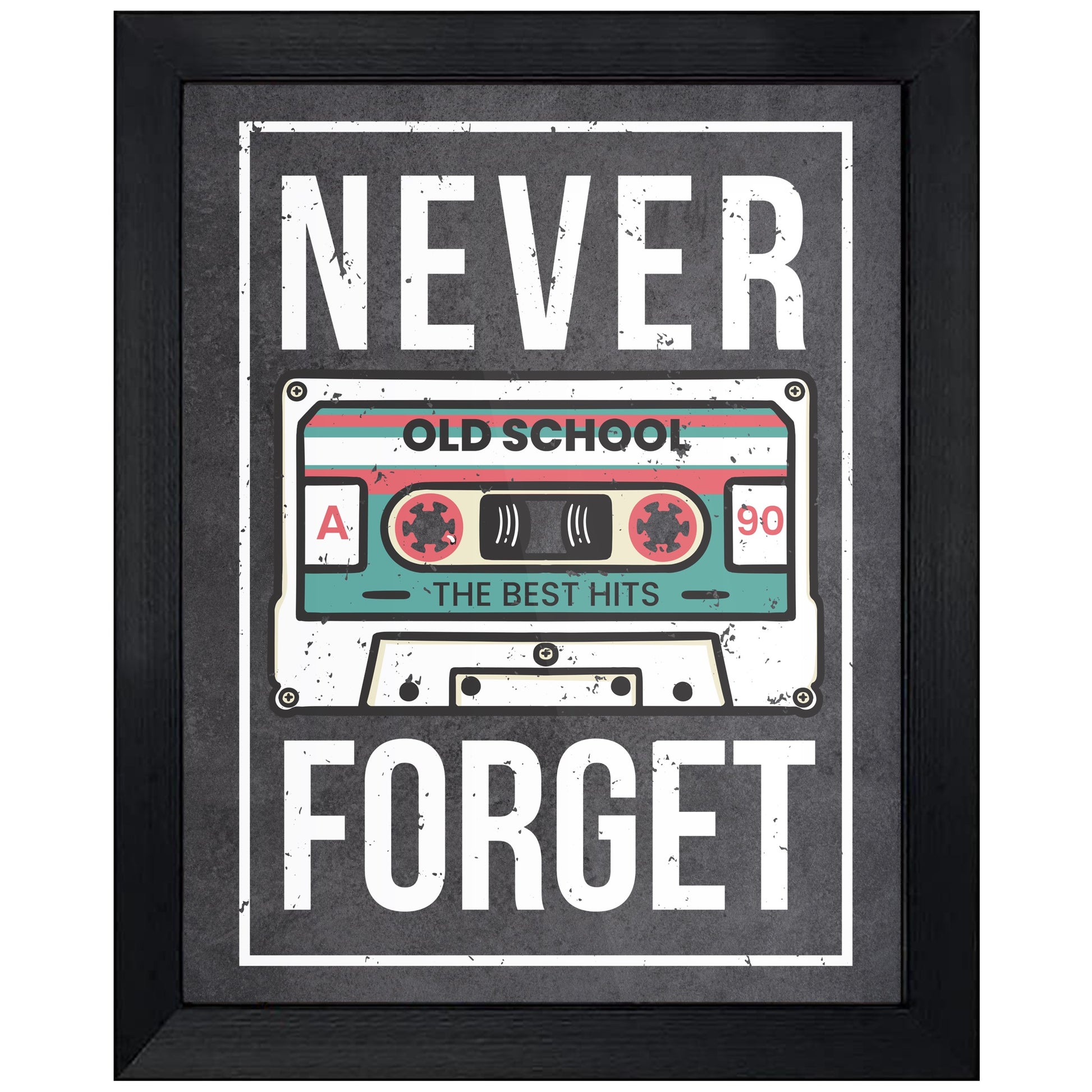 Never Forget Cassette Tape Funny 1990's Retro 8"x10" Wall Art Print