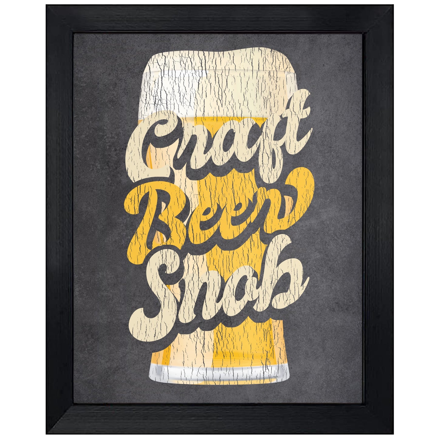 Craft Beer Snob Funny Craft Beer 8"x10" Wall Art Print