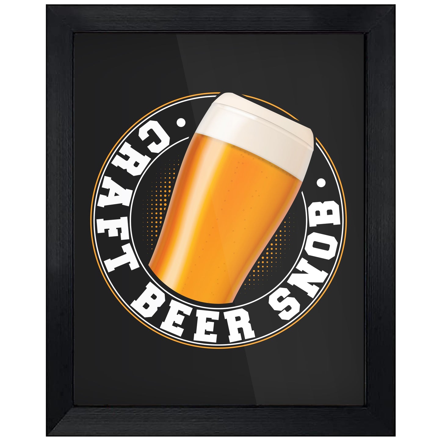 Craft Beer Snob Funny Drinking 8"x10" Wall Art Print
