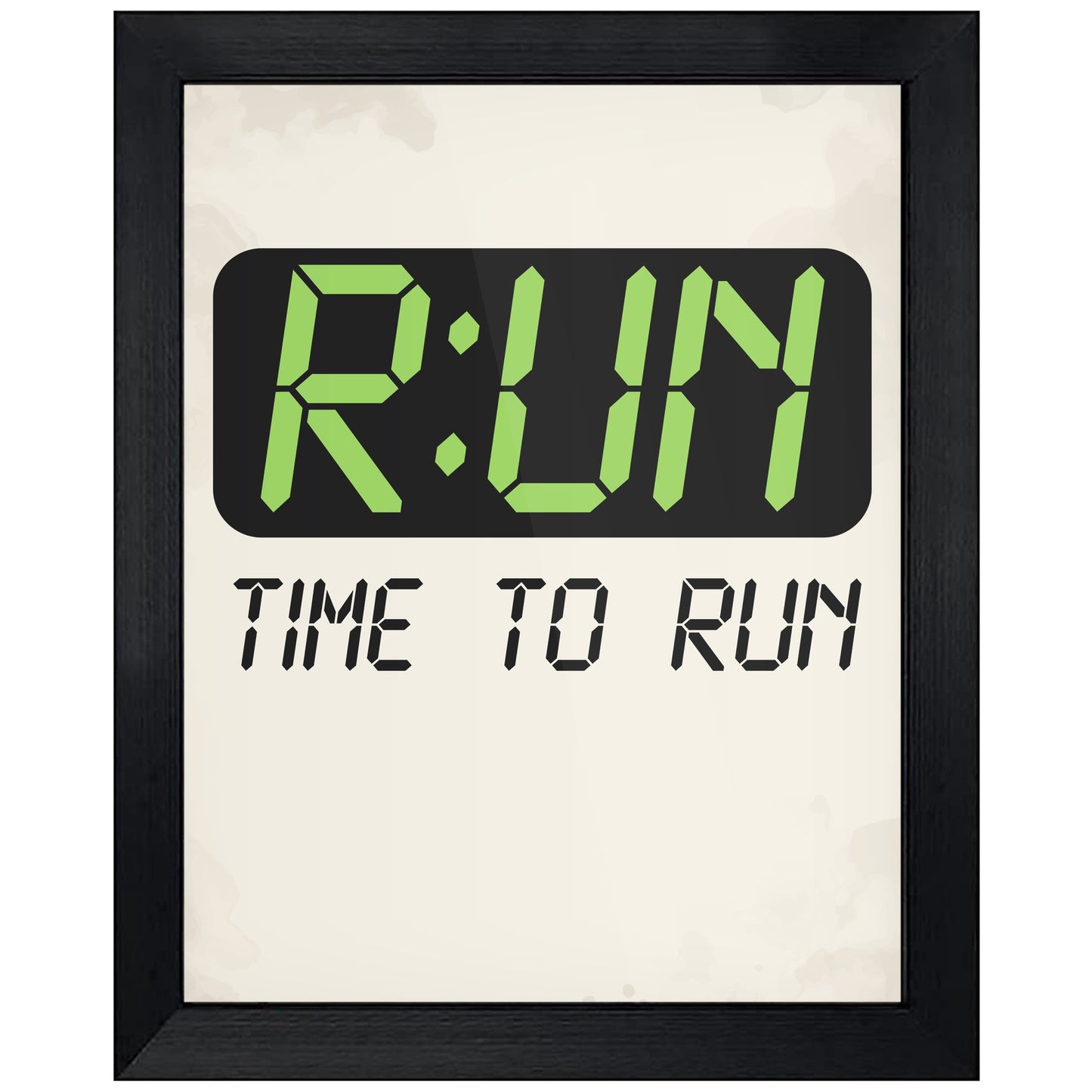 Run O'Clock Time To Run Funny Running Runner 8"x10" Wall Art Print