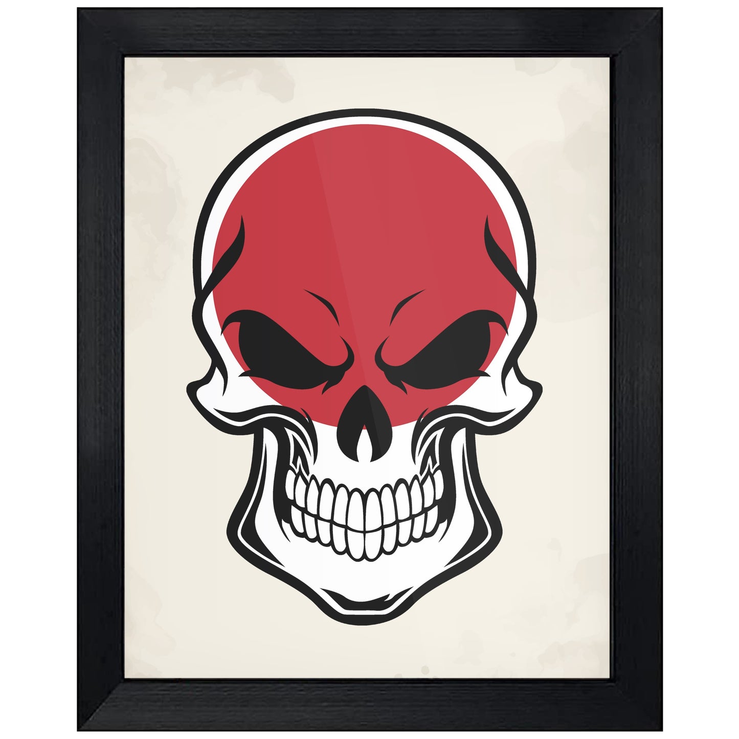 Japanese Flag Japan Skull Cool 8"x10" Wall Art Print