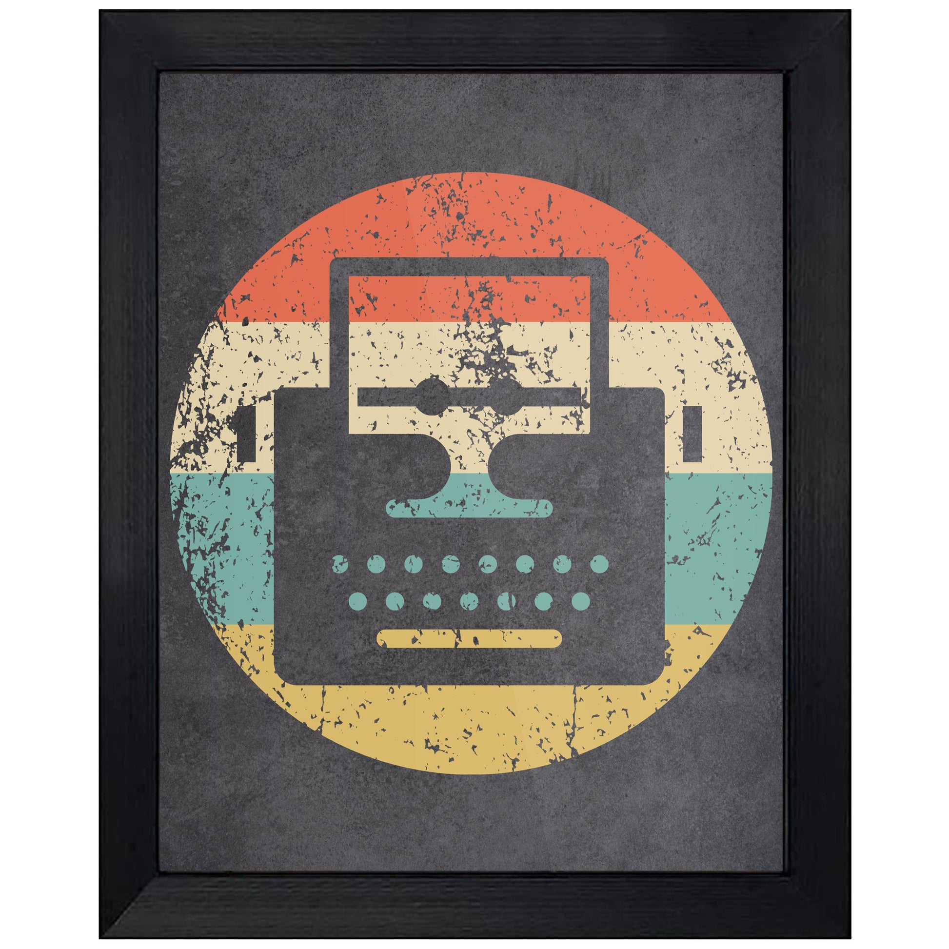 Typewriter Writer Icon Retro 8"x10" Wall Art Print