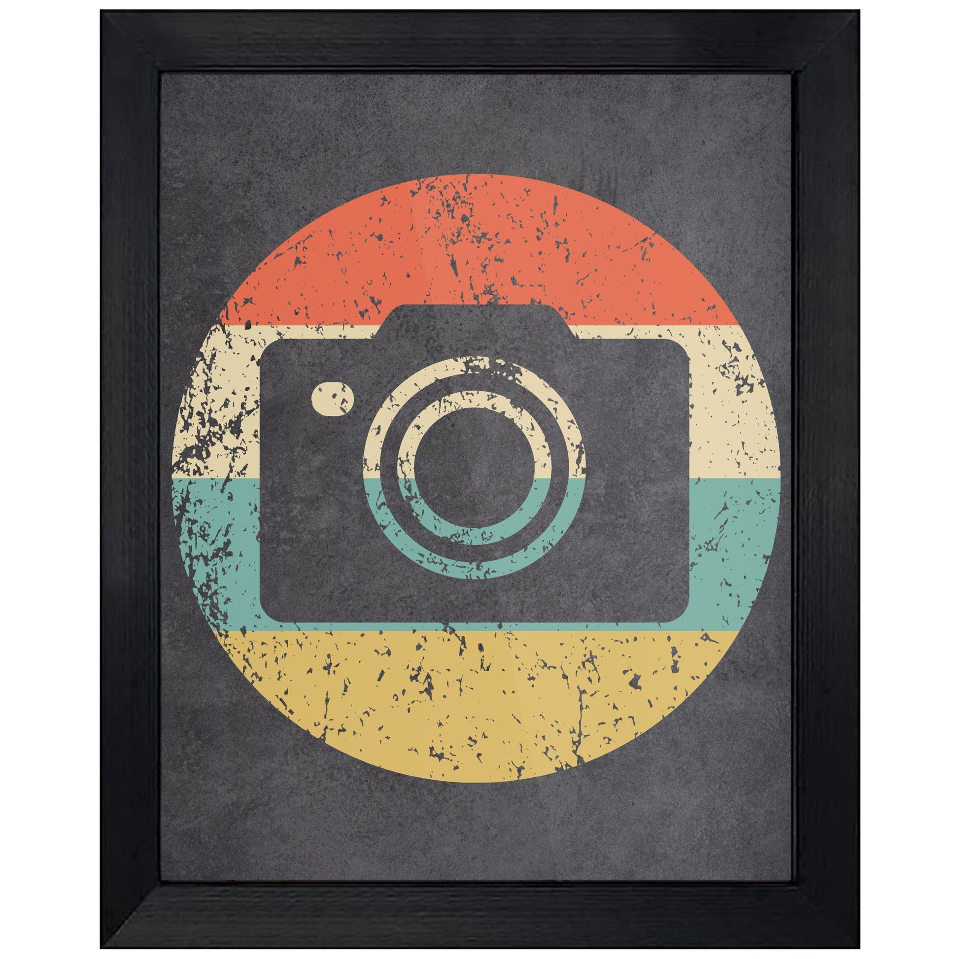 Camera Photographer Icon Retro 8"x10" Wall Art Print