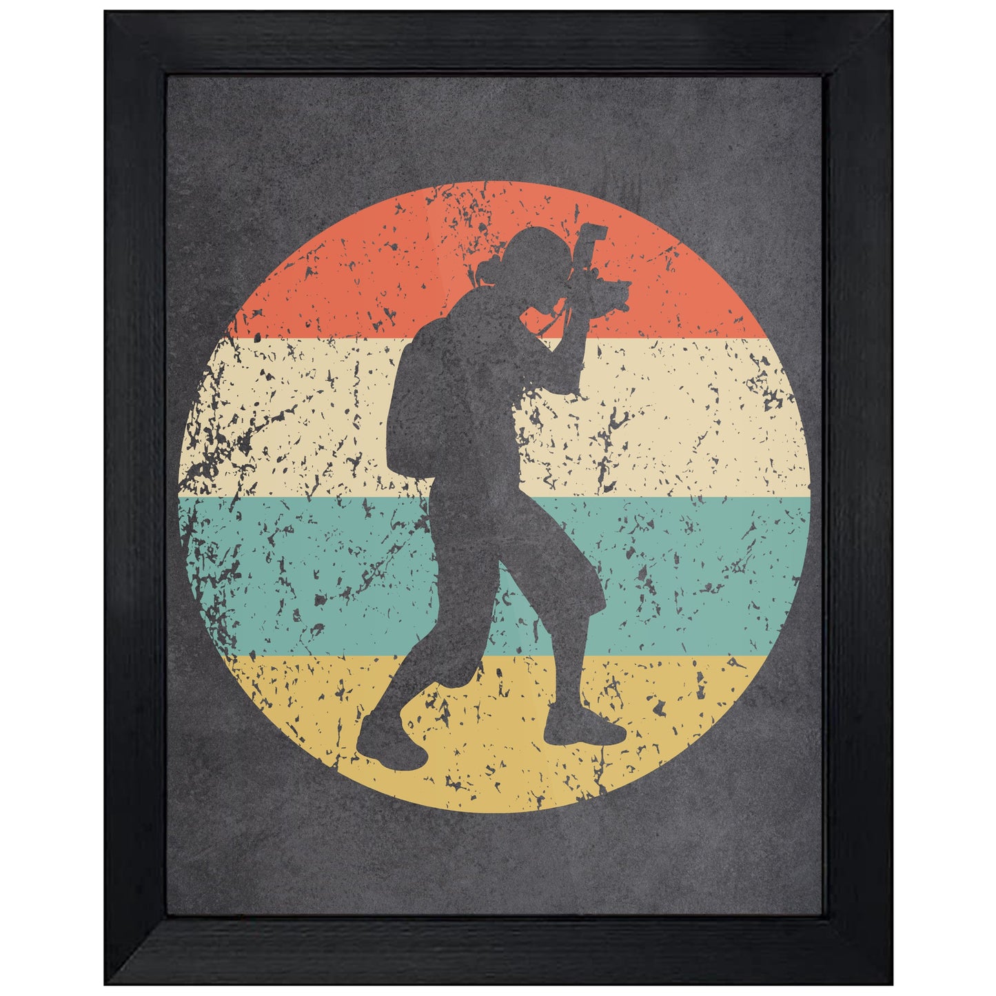 Photographer Icon Retro 8"x10" Wall Art Print