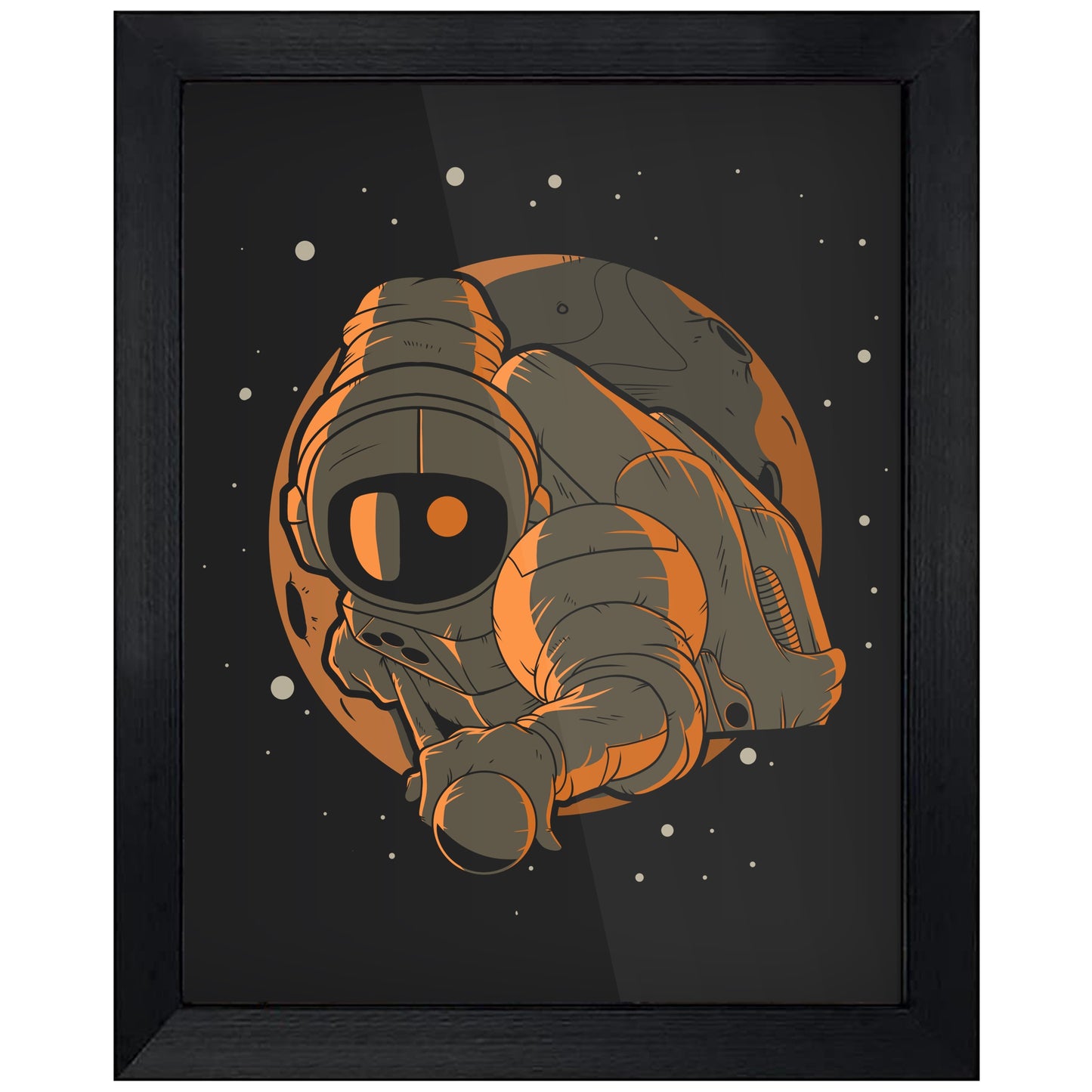 Billiards Astronaut Outer Space Spaceman 8"x10" Wall Art Print