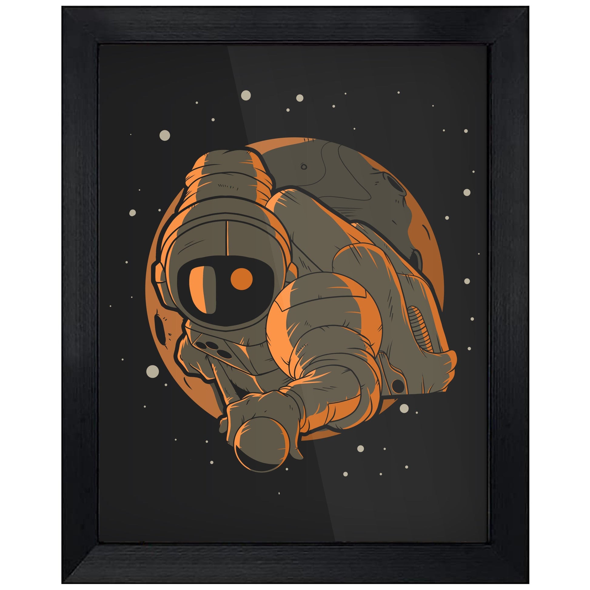 Billiards Astronaut Outer Space Spaceman 8"x10" Wall Art Print