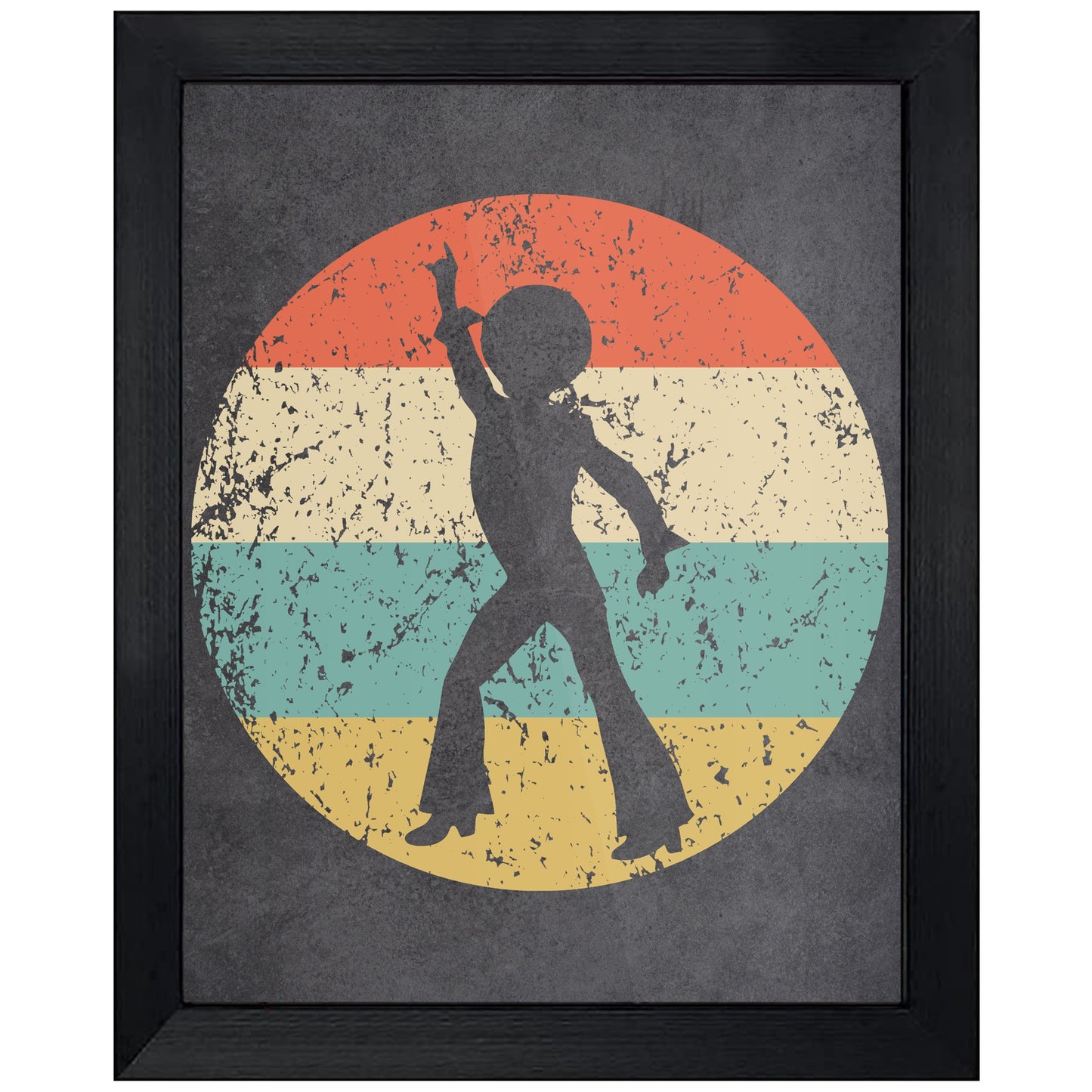 Male Disco Dancer Icon Retro 8"x10" Wall Art Print