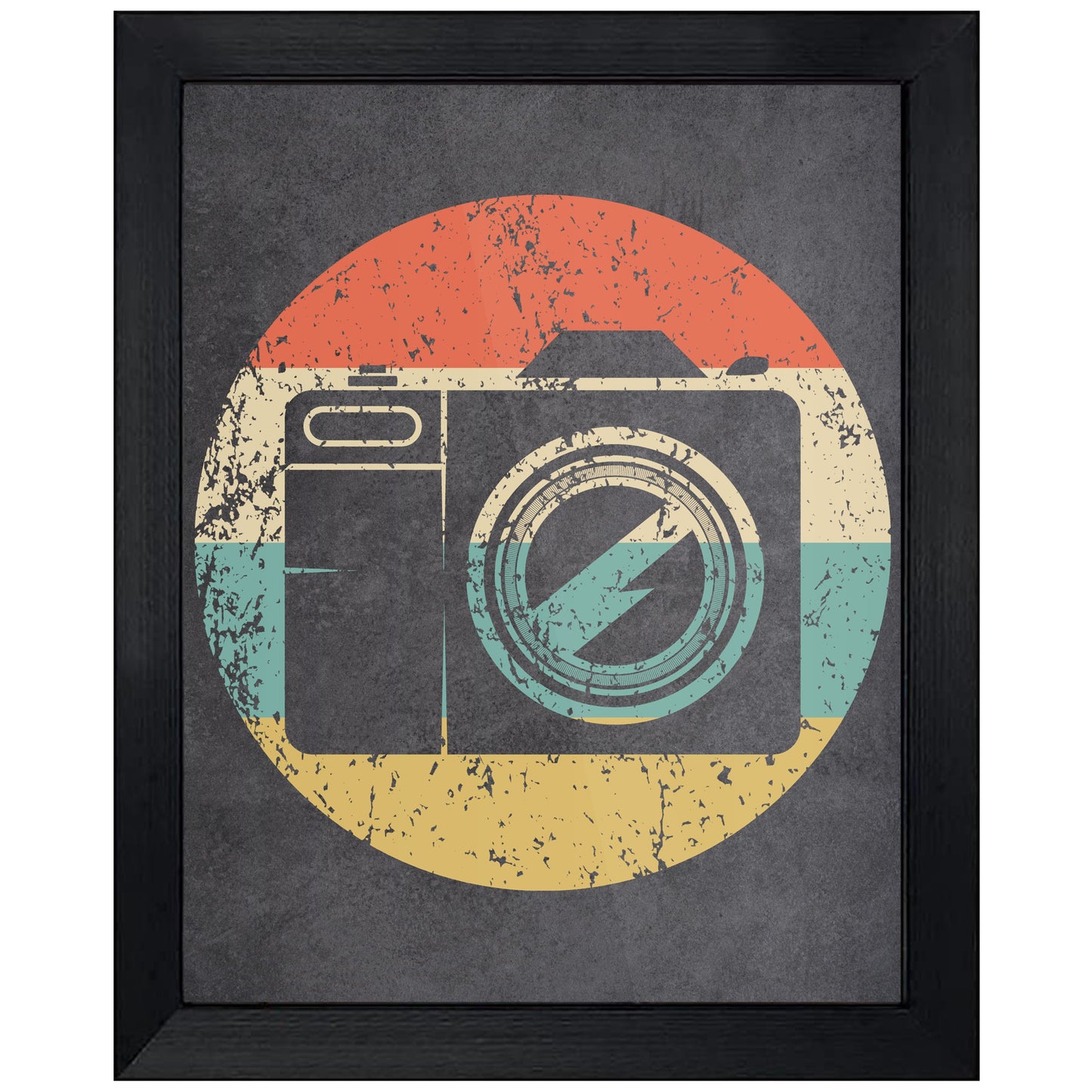 Camera Photography Icon Retro 8"x10" Wall Art Print