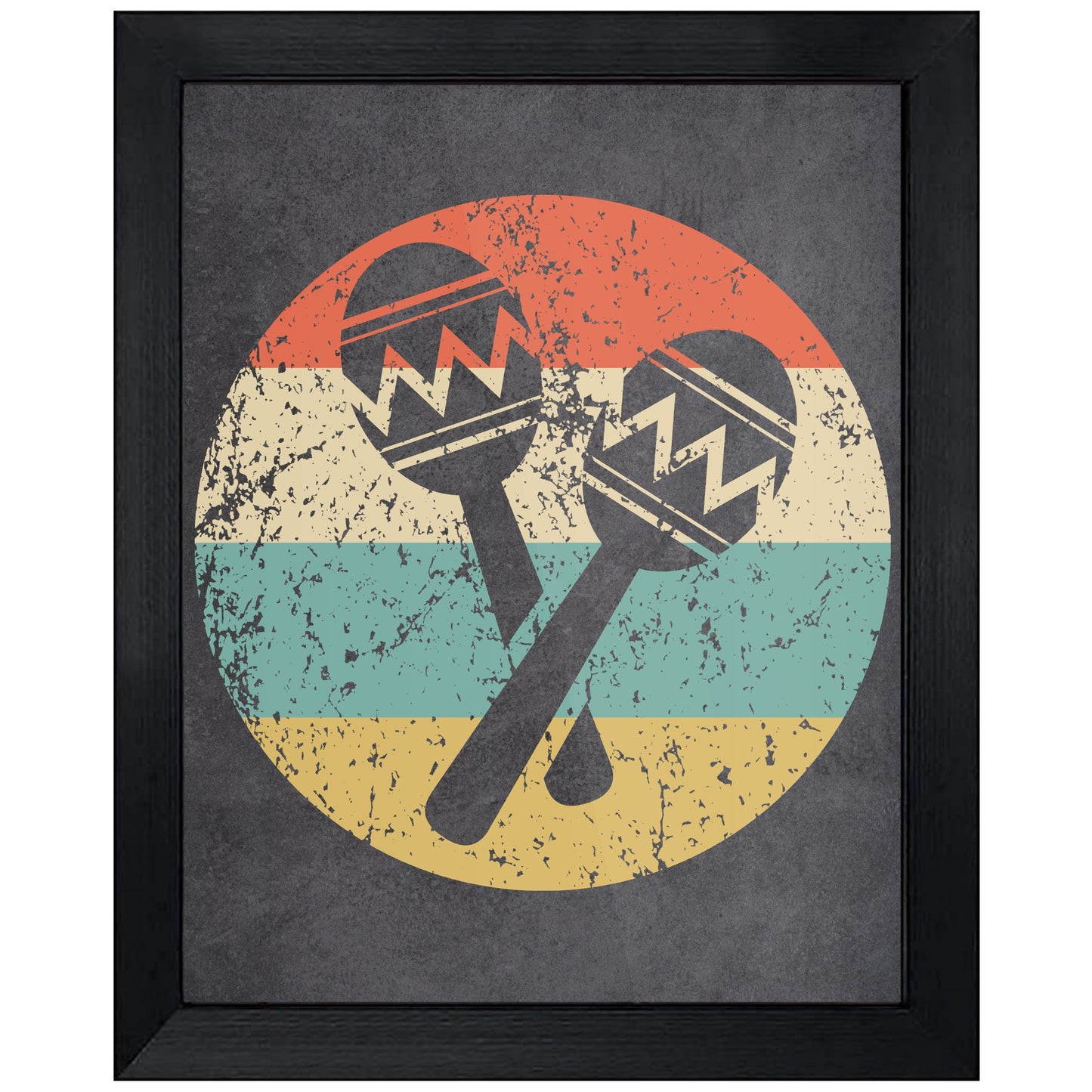 Maracas Musical Instrument Music Icon Retro 8"x10" Wall Art Print