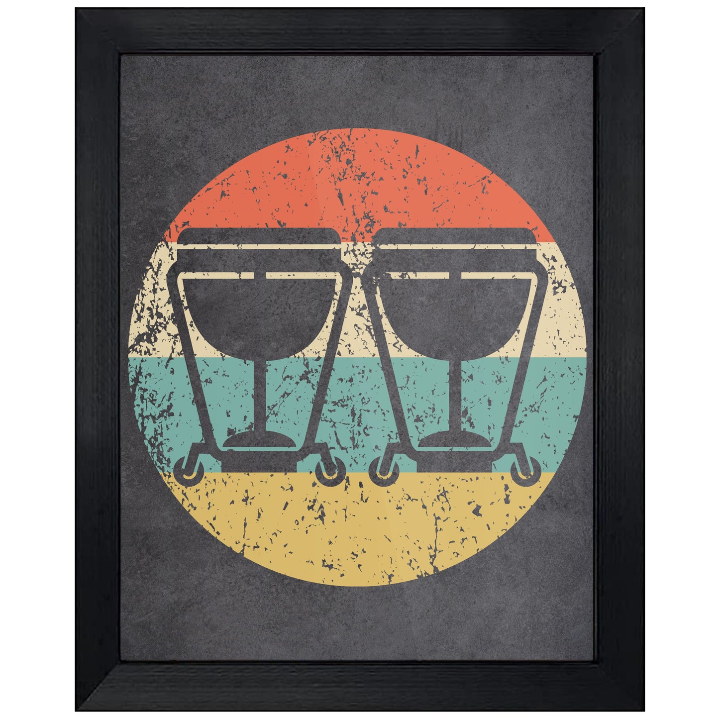 Timpani Drums Musical Instrument Music Icon Retro 8"x10" Wall Art Print