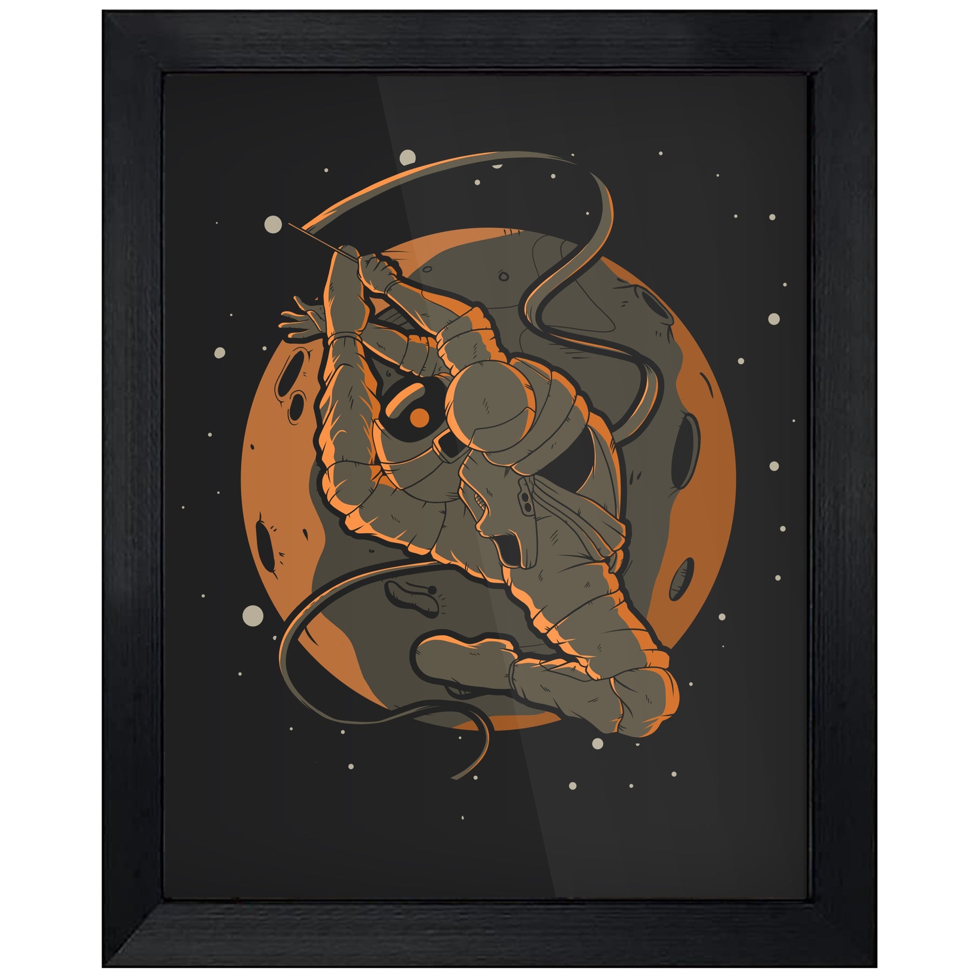 Gymnastics Astronaut Outer Space Spaceman 8"x10" Wall Art Print