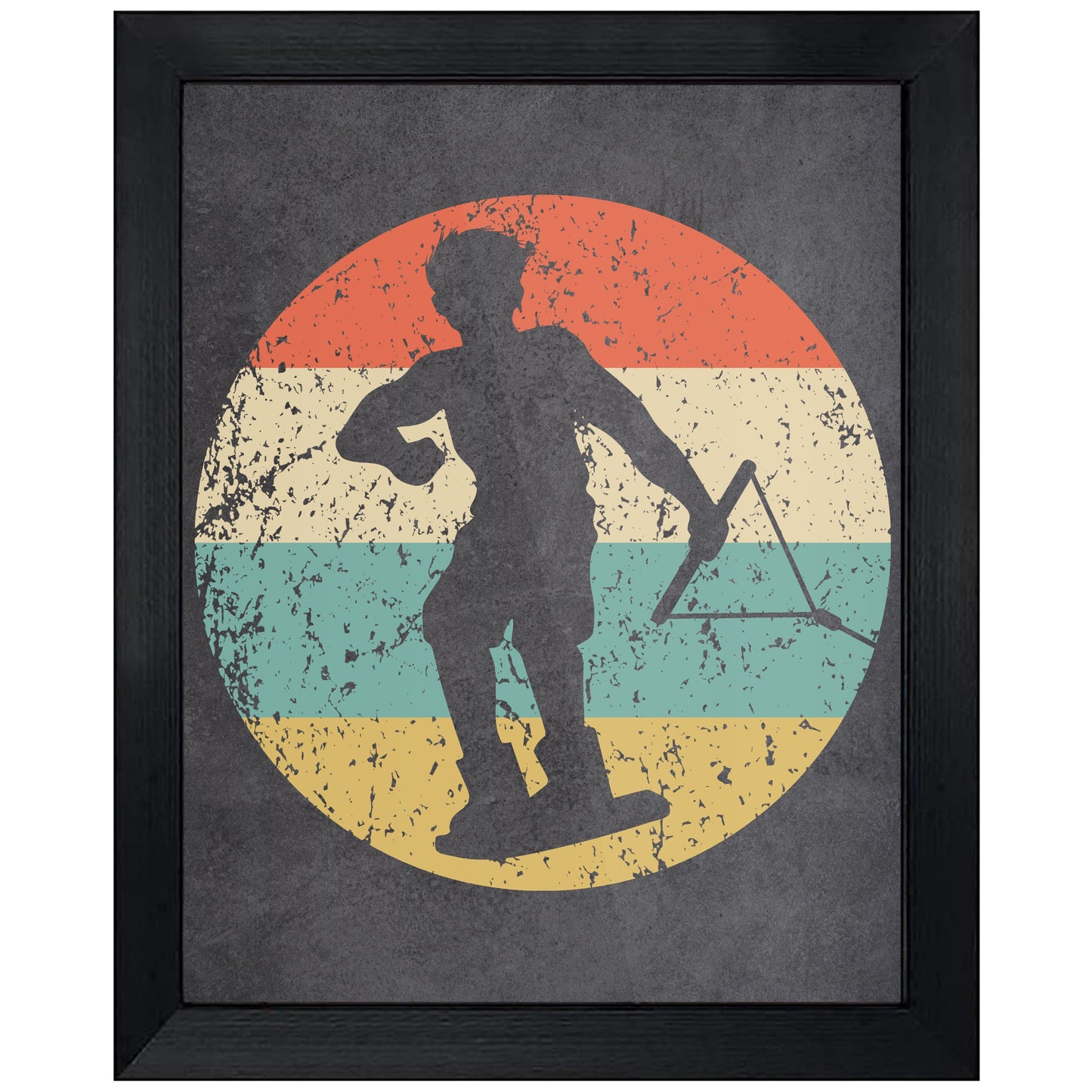 Wakeboarder Wakeboarding Sports Icon Retro 8"x10" Wall Art Print