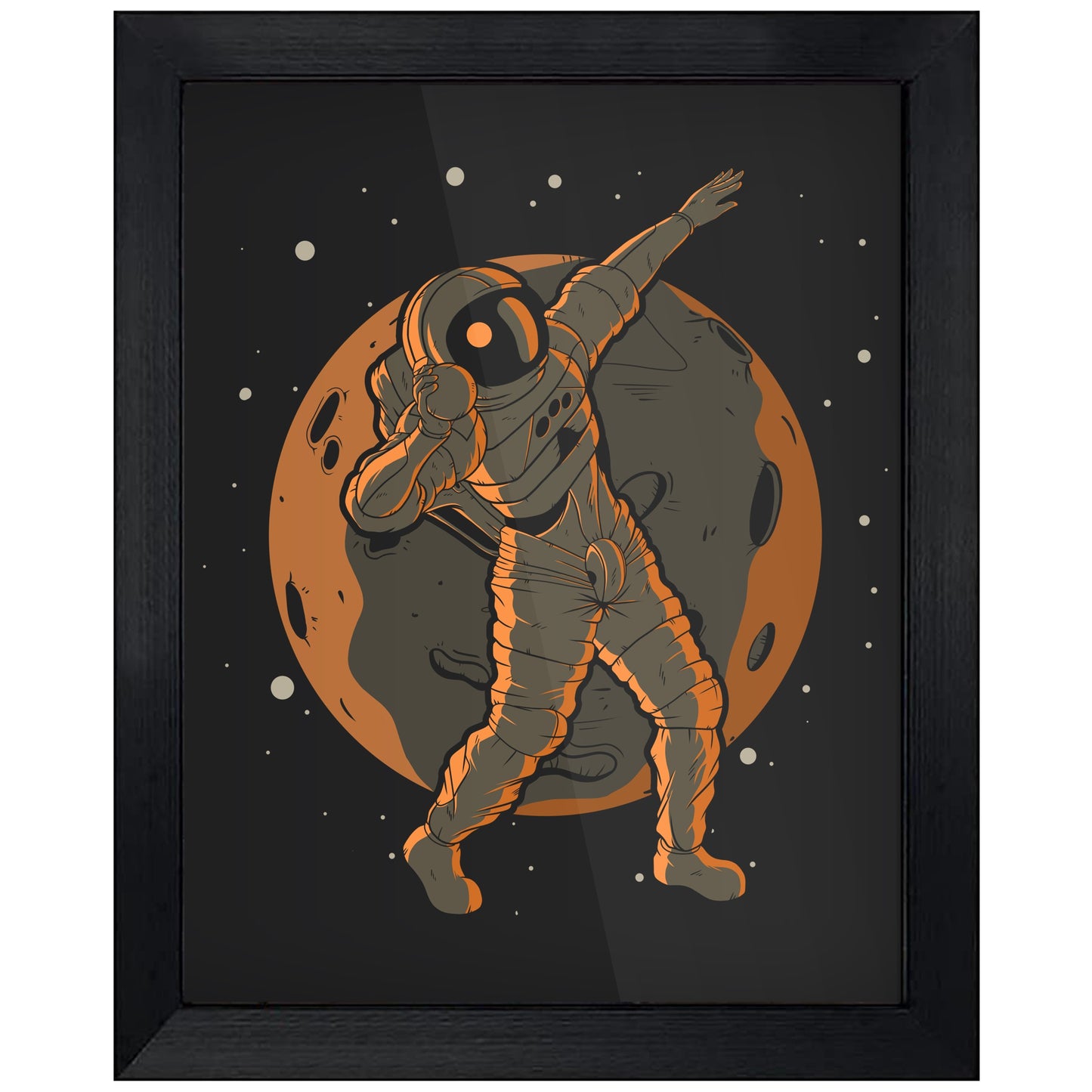 Shot Put Astronaut Outer Space Spaceman 8"x10" Wall Art Print