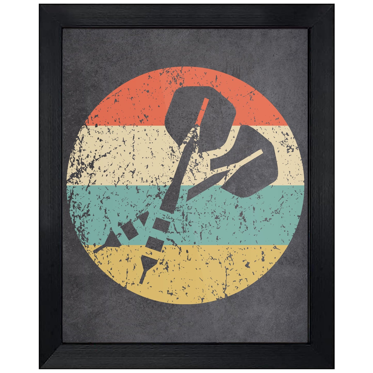 Darts Icon Retro 8"x10" Wall Art Print