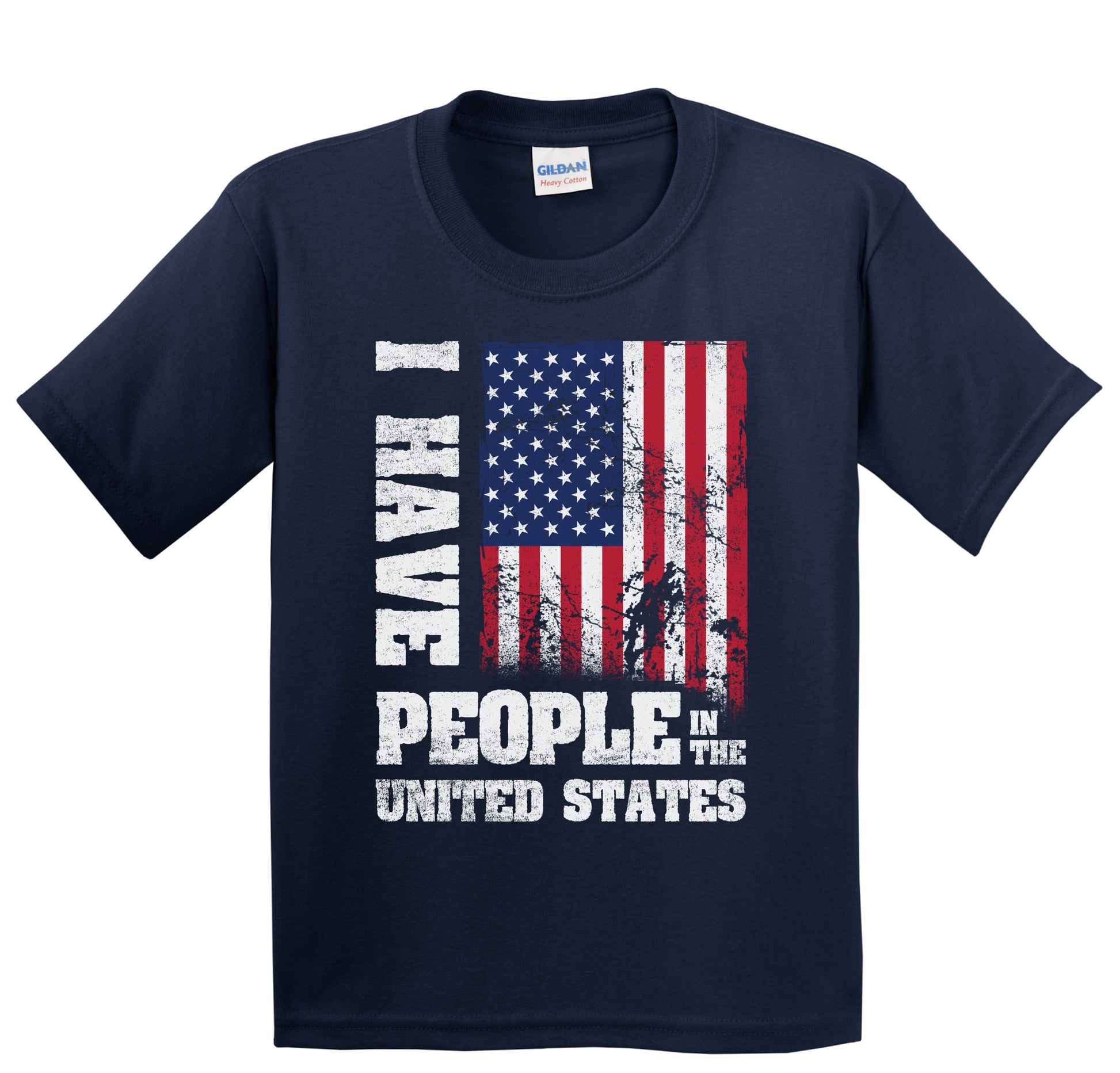 I Have People In the United States American Flag Youth T-Shirt