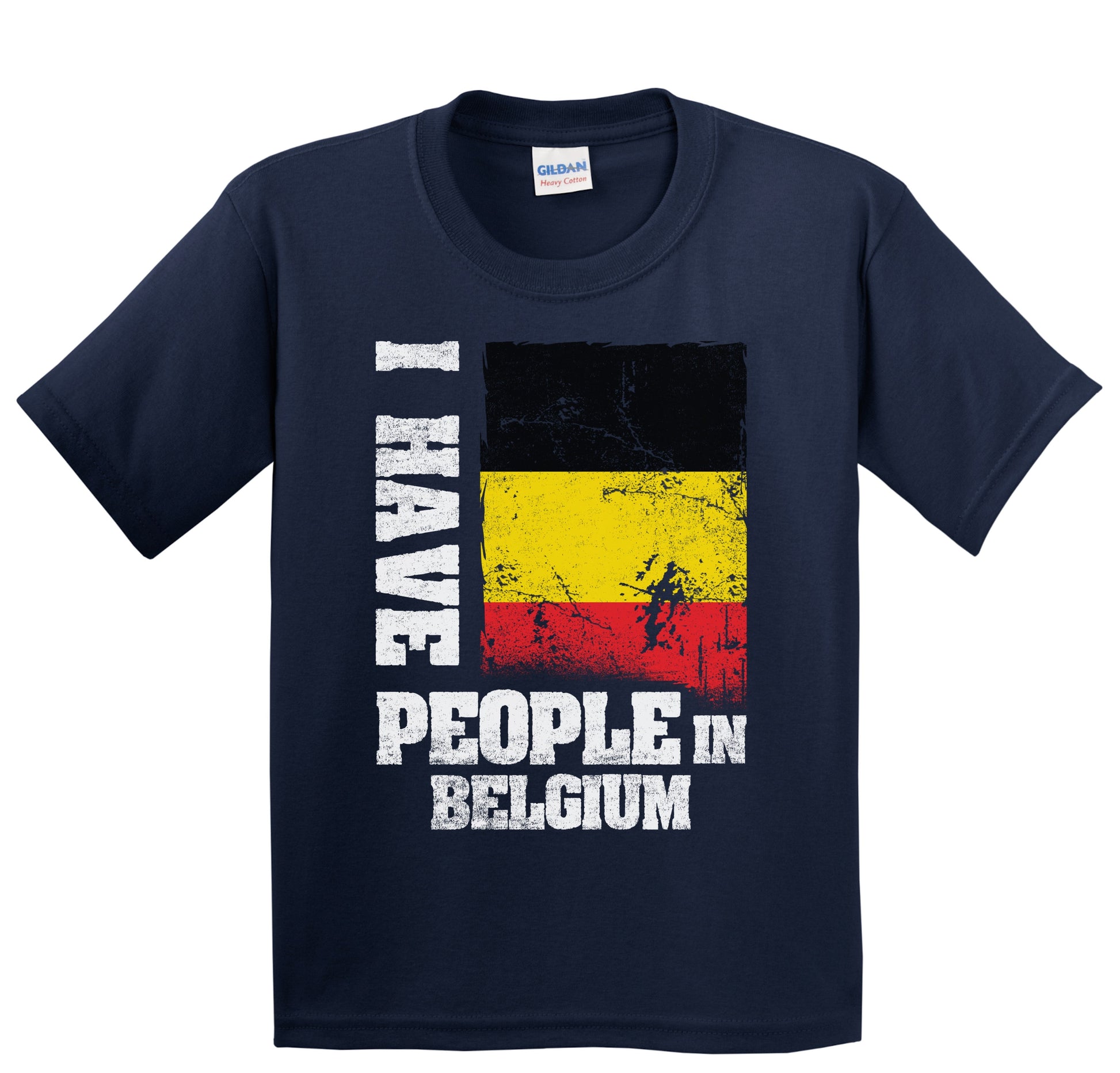 I Have People In Belgium Belgian Flag Youth T-Shirt