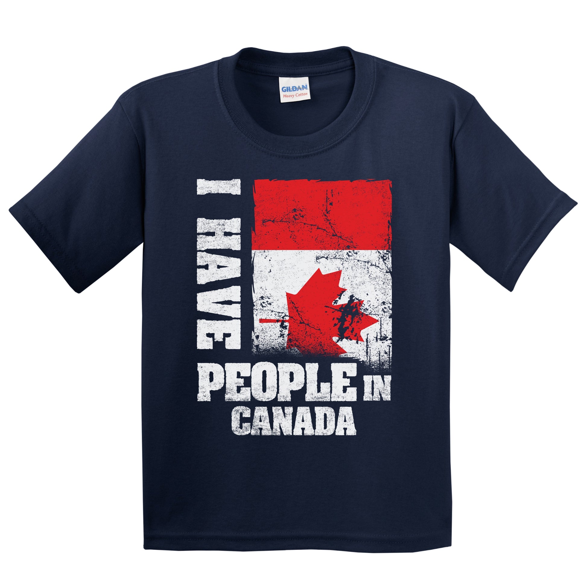 I Have People In Canada Canadian Flag Youth T-Shirt