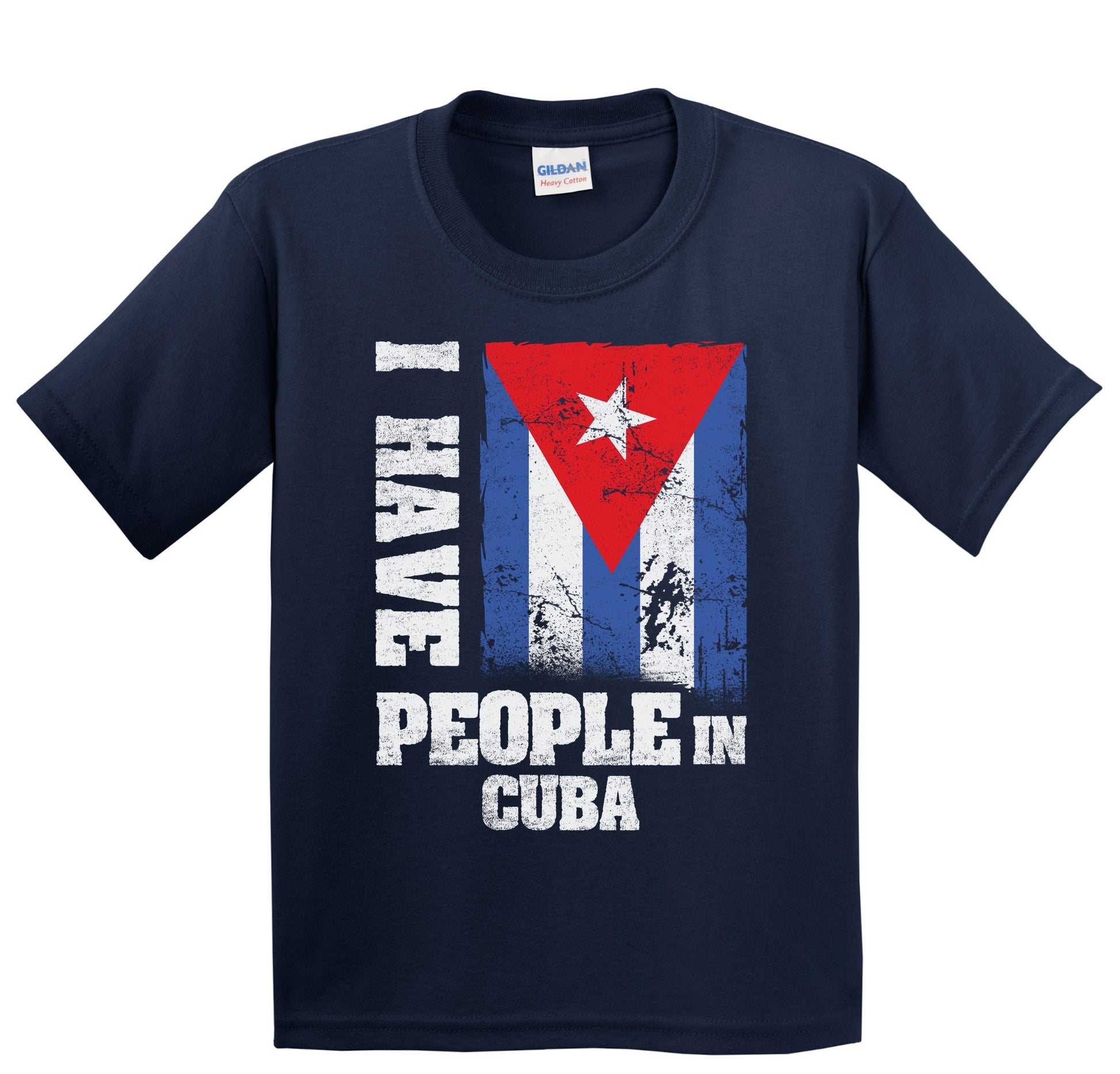 I Have People In Cuba Cuban Flag Youth T-Shirt