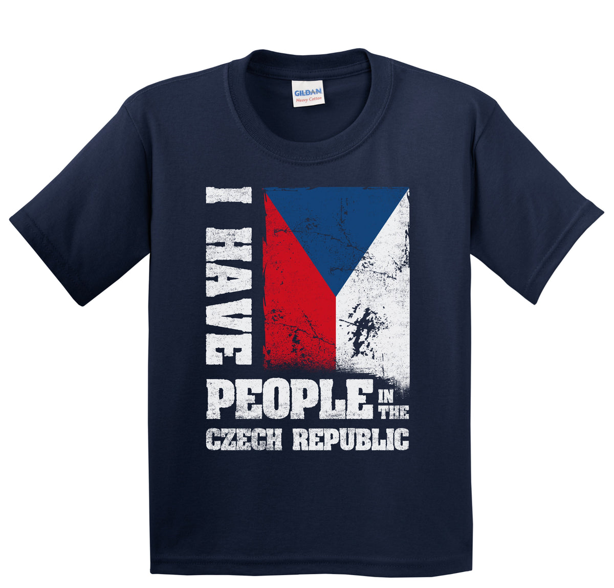 I Have People In the Czech Republic Czech Flag Youth T-Shirt