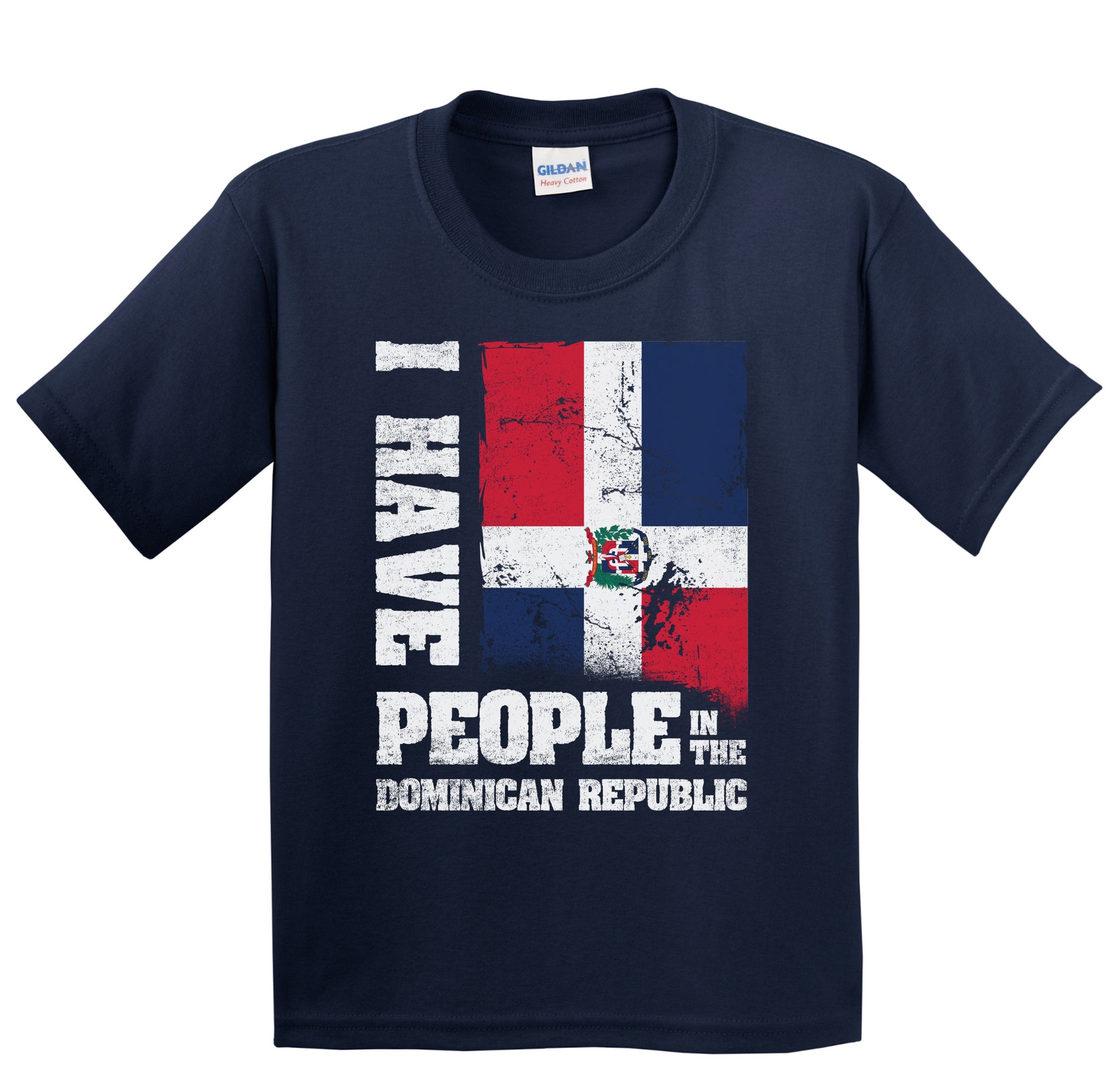 I Have People In the Dominican Republic Dominican Flag Youth T-Shirt