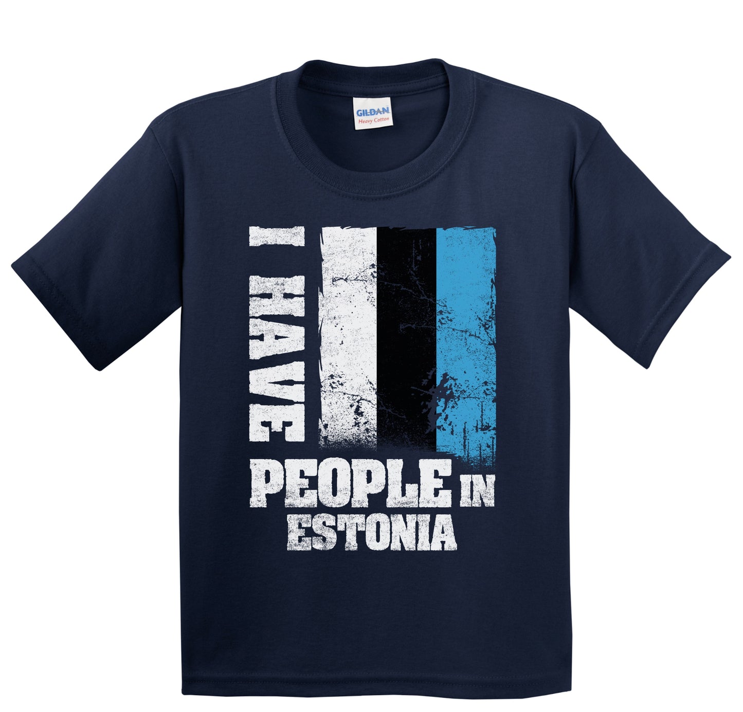I Have People In Estonia Estonian Flag Youth T-Shirt