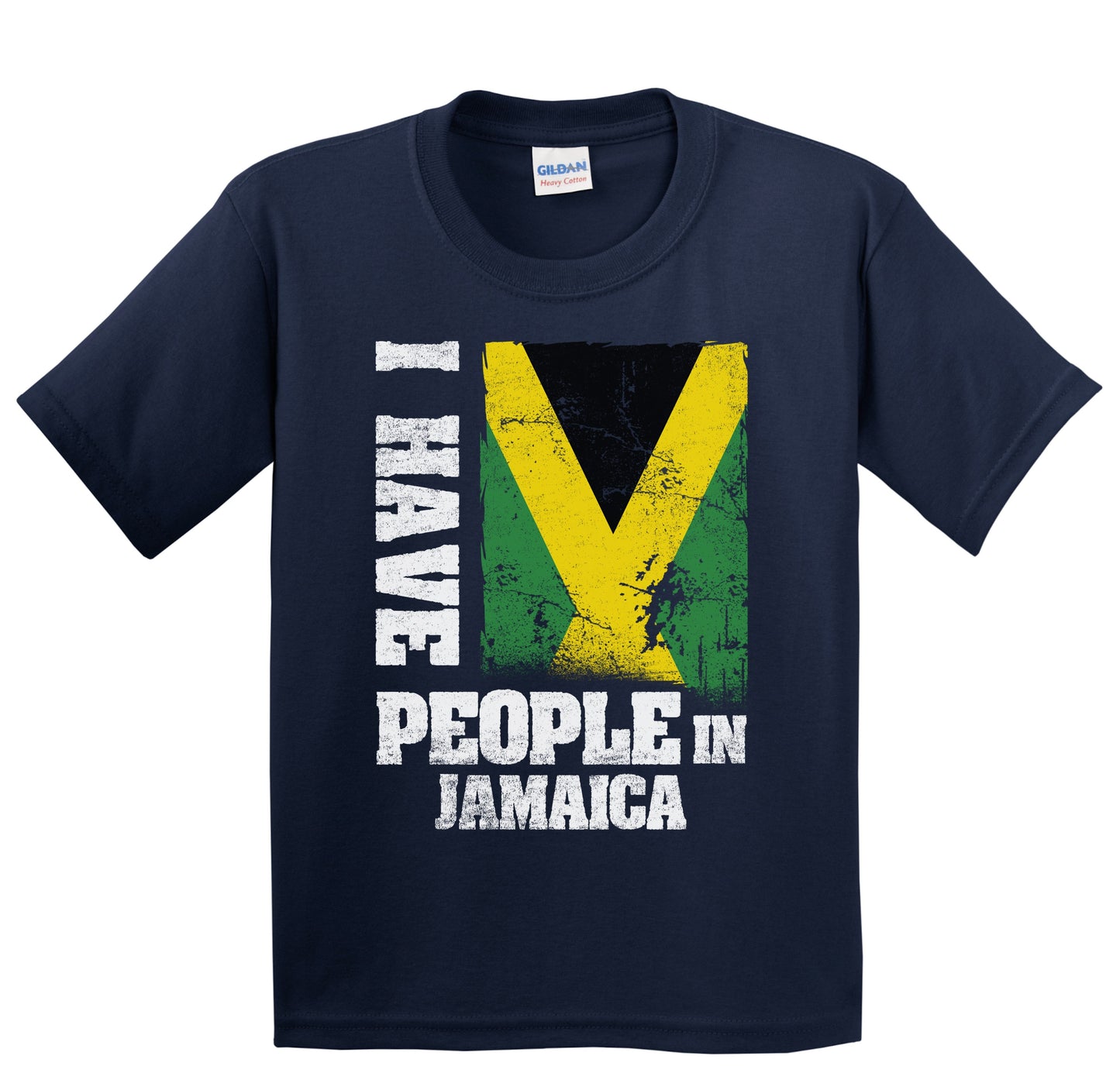I Have People In Jamaica Jamaican Flag Youth T-Shirt