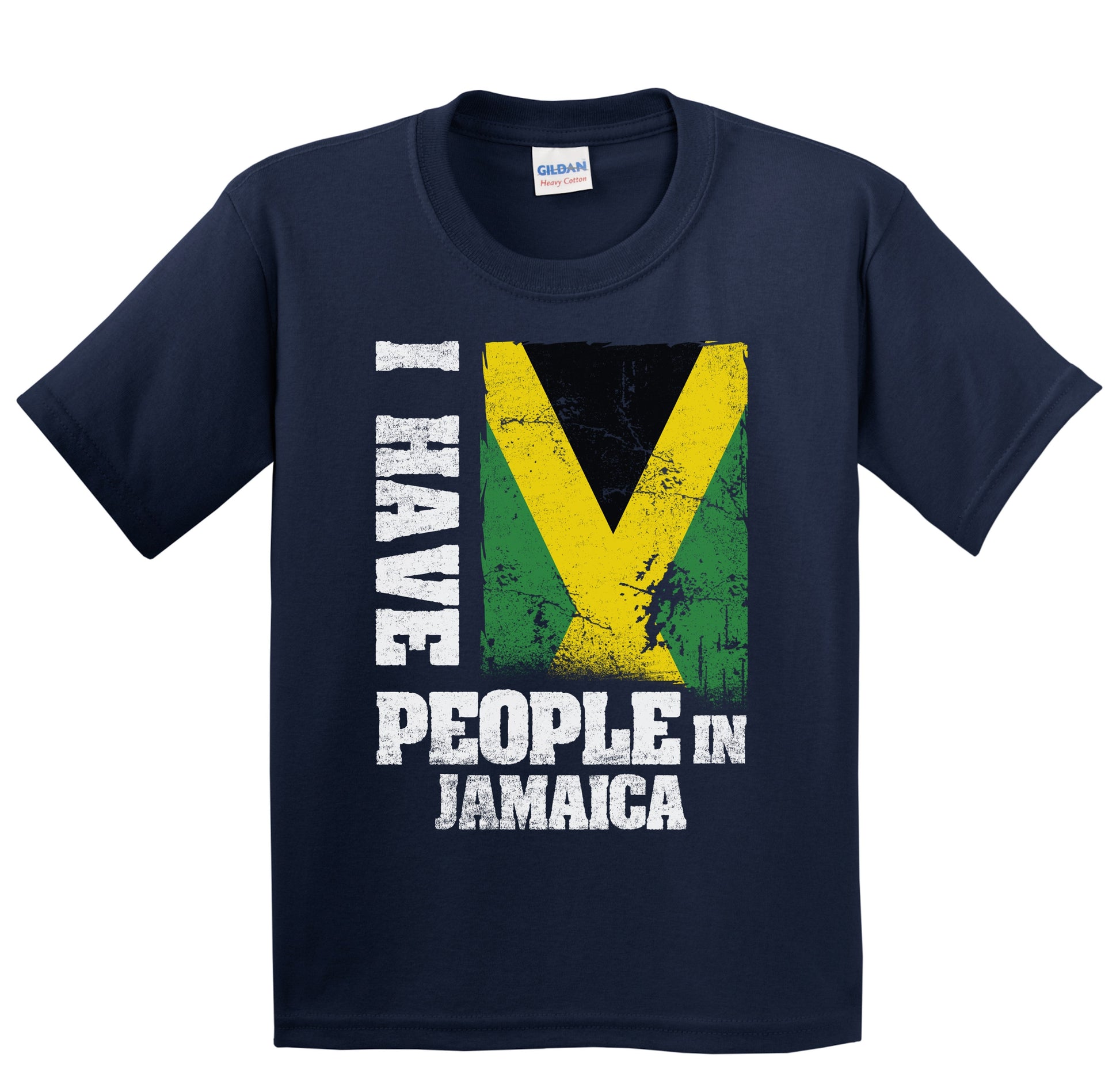 I Have People In Jamaica Jamaican Flag Youth T-Shirt