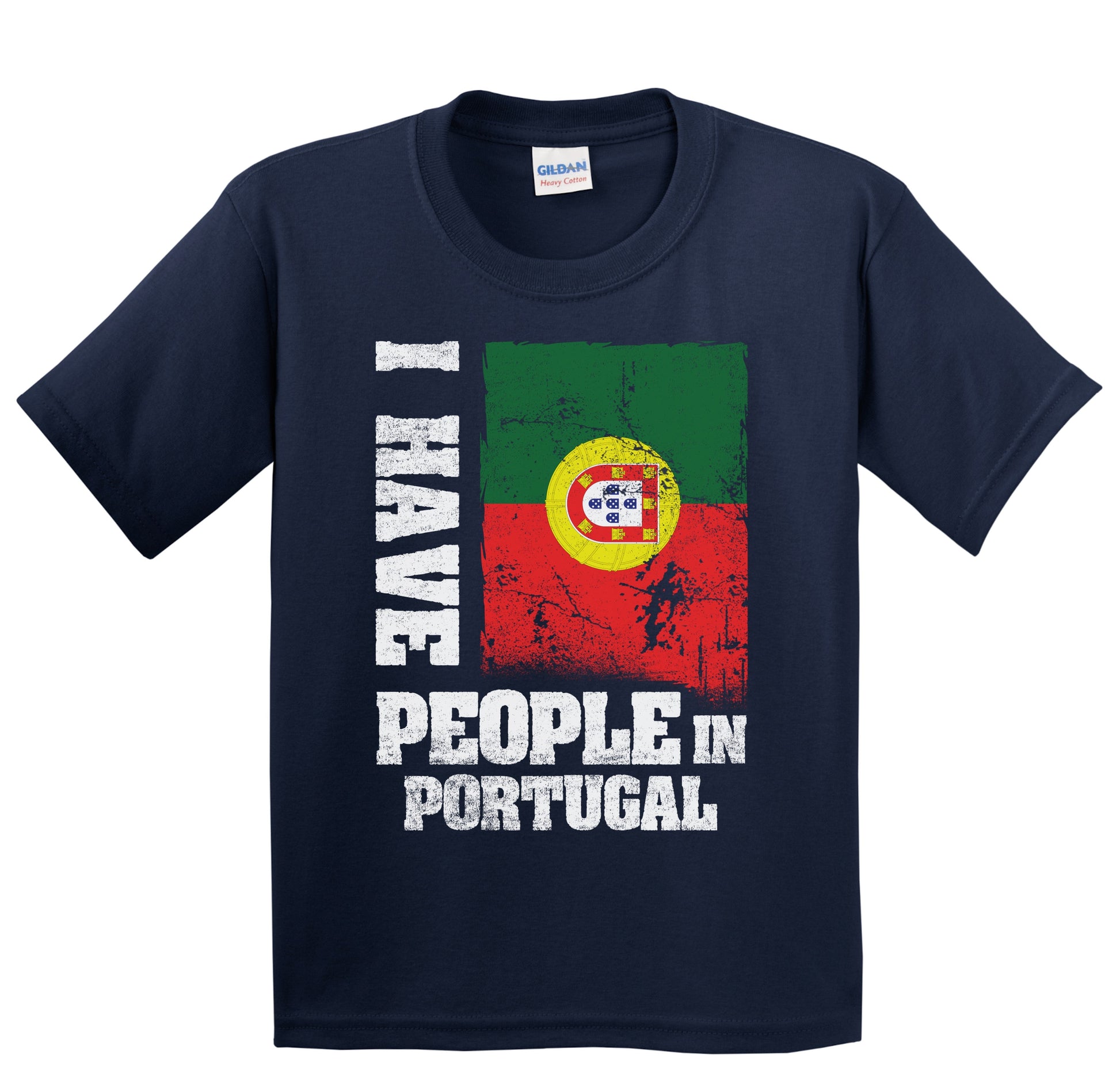 I Have People In Portugal Portuguese Flag Youth T-Shirt