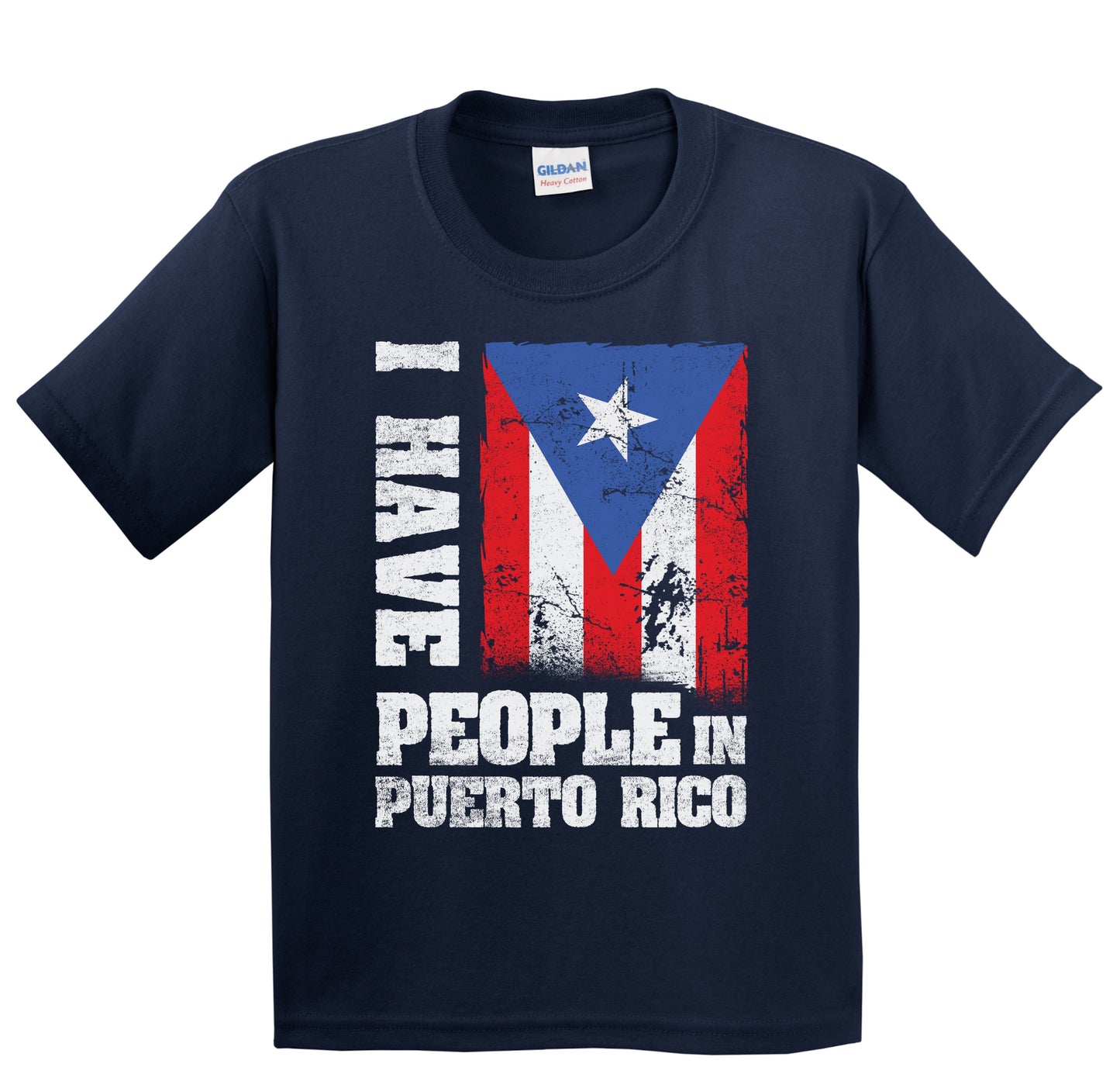 I Have People In Puerto Rico Puerto Rican Flag Youth T-Shirt