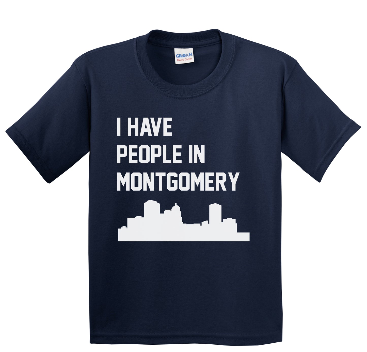 I Have People In Montgomery Alabama Skyline Youth T-Shirt