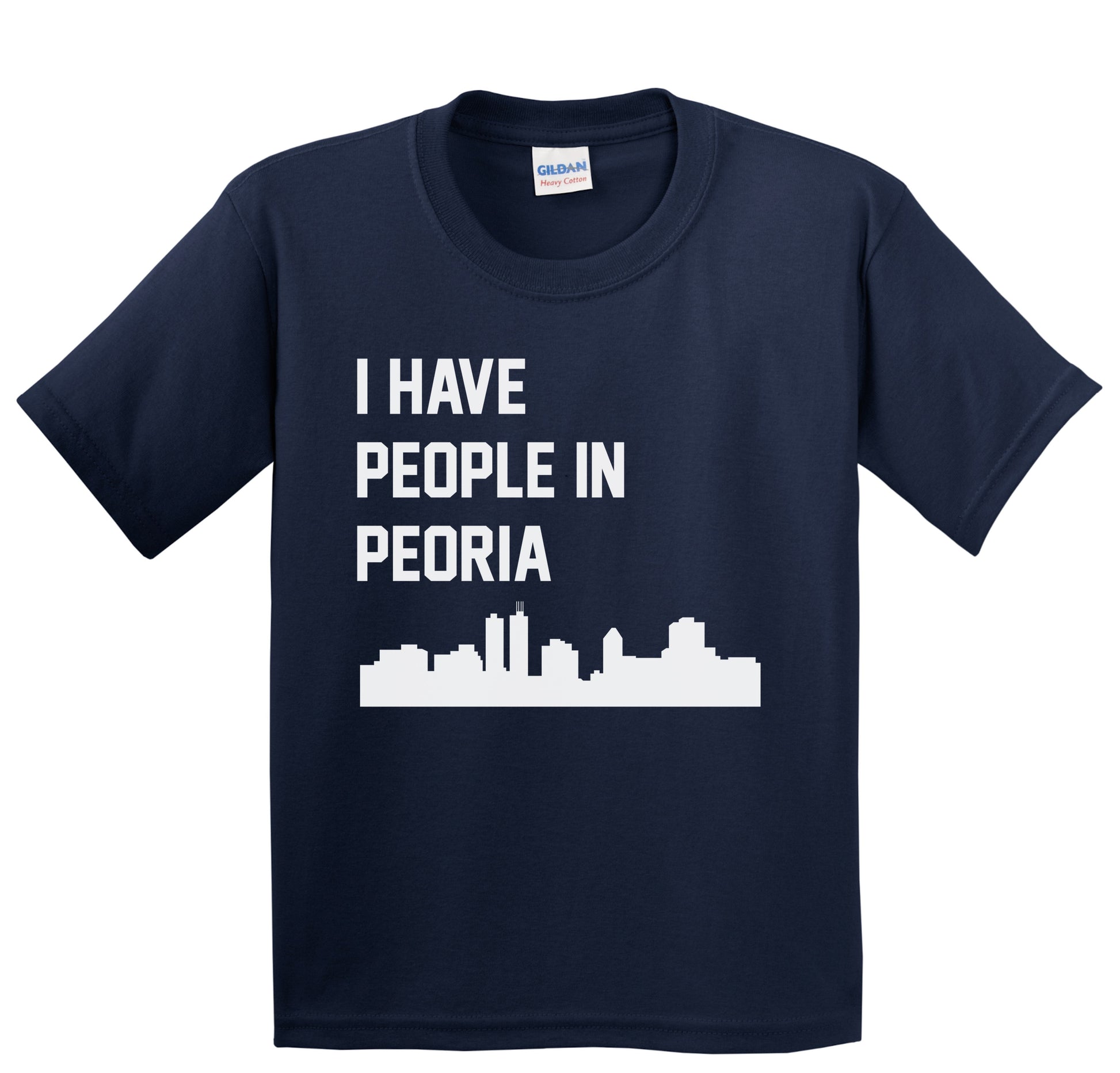 I Have People In Peoria Illinois Skyline Youth T-Shirt