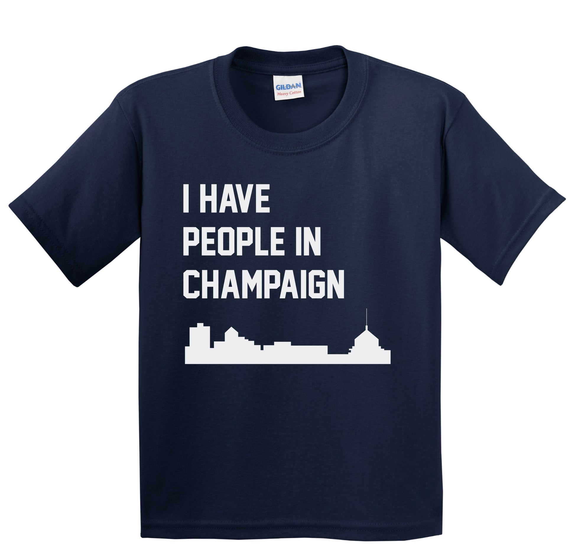 I Have People In Champaign Illinois Skyline Youth T-Shirt