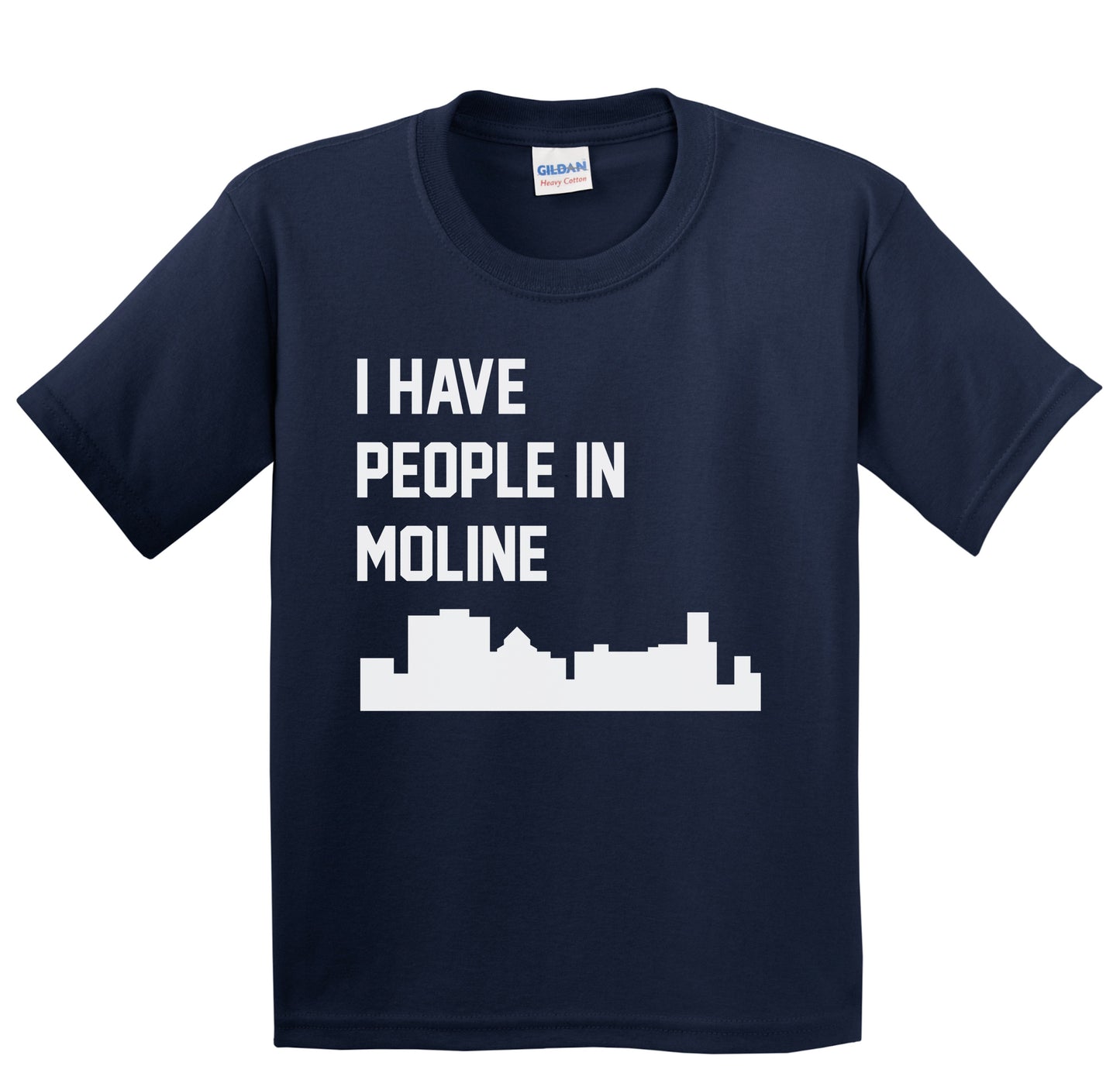 I Have People In Moline Illinois Skyline Youth T-Shirt