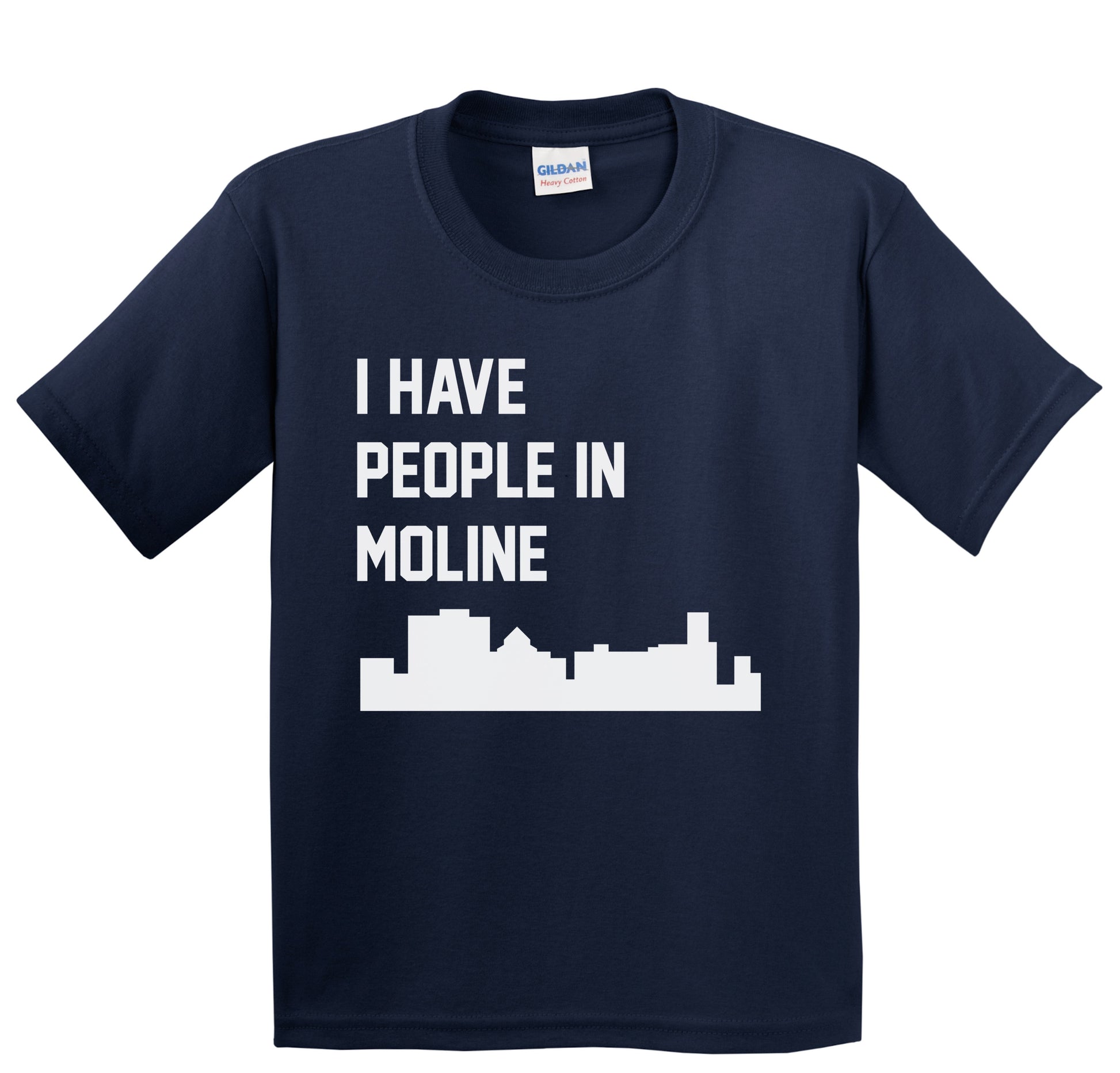 I Have People In Moline Illinois Skyline Youth T-Shirt