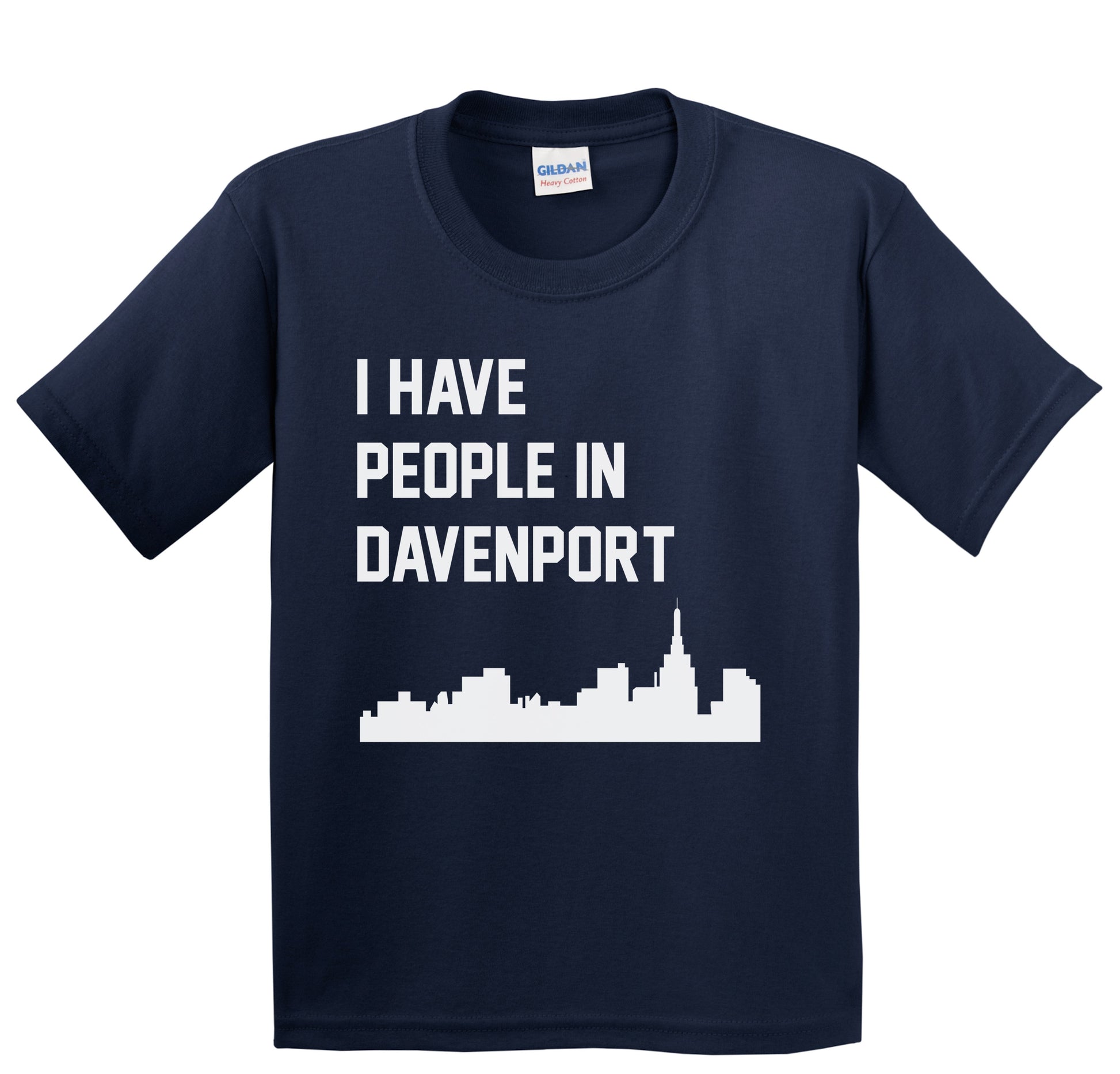 I Have People In Davenport Iowa Skyline Youth T-Shirt