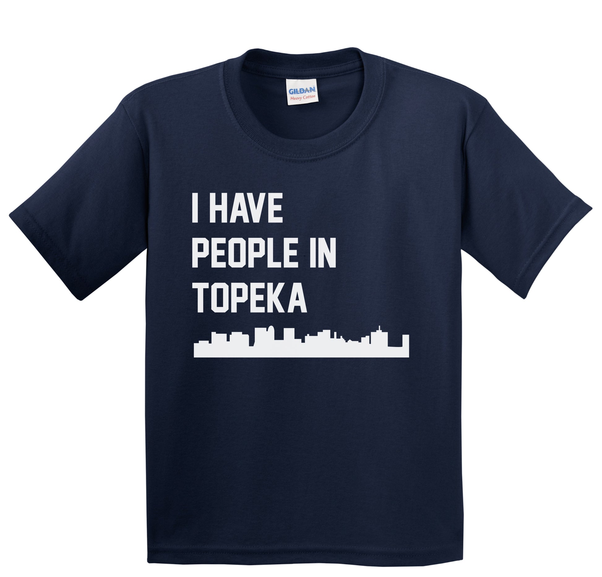 I Have People In Topeka Kansas Skyline Youth T-Shirt