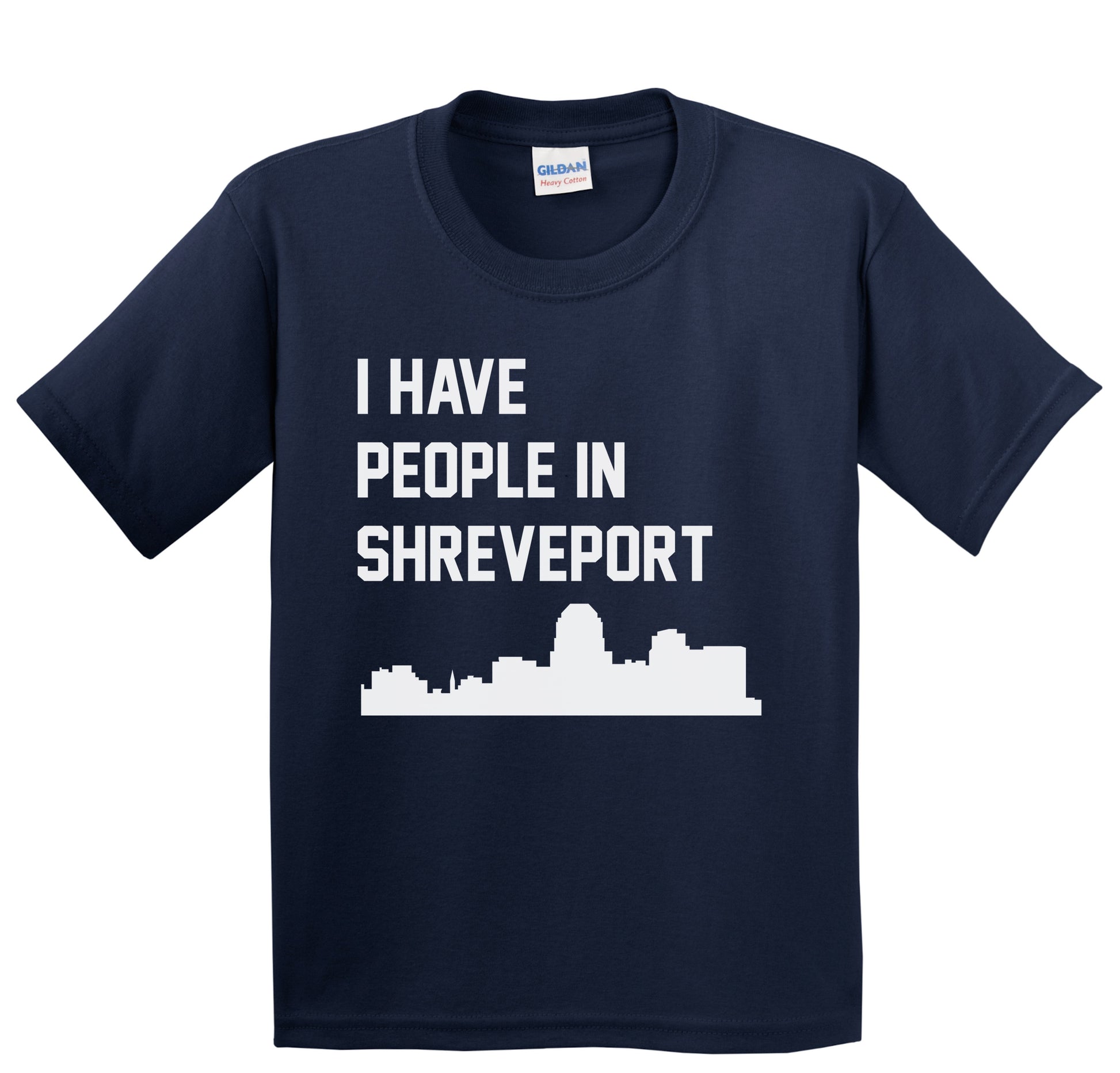 I Have People In Shreveport Louisiana Skyline Youth T-Shirt