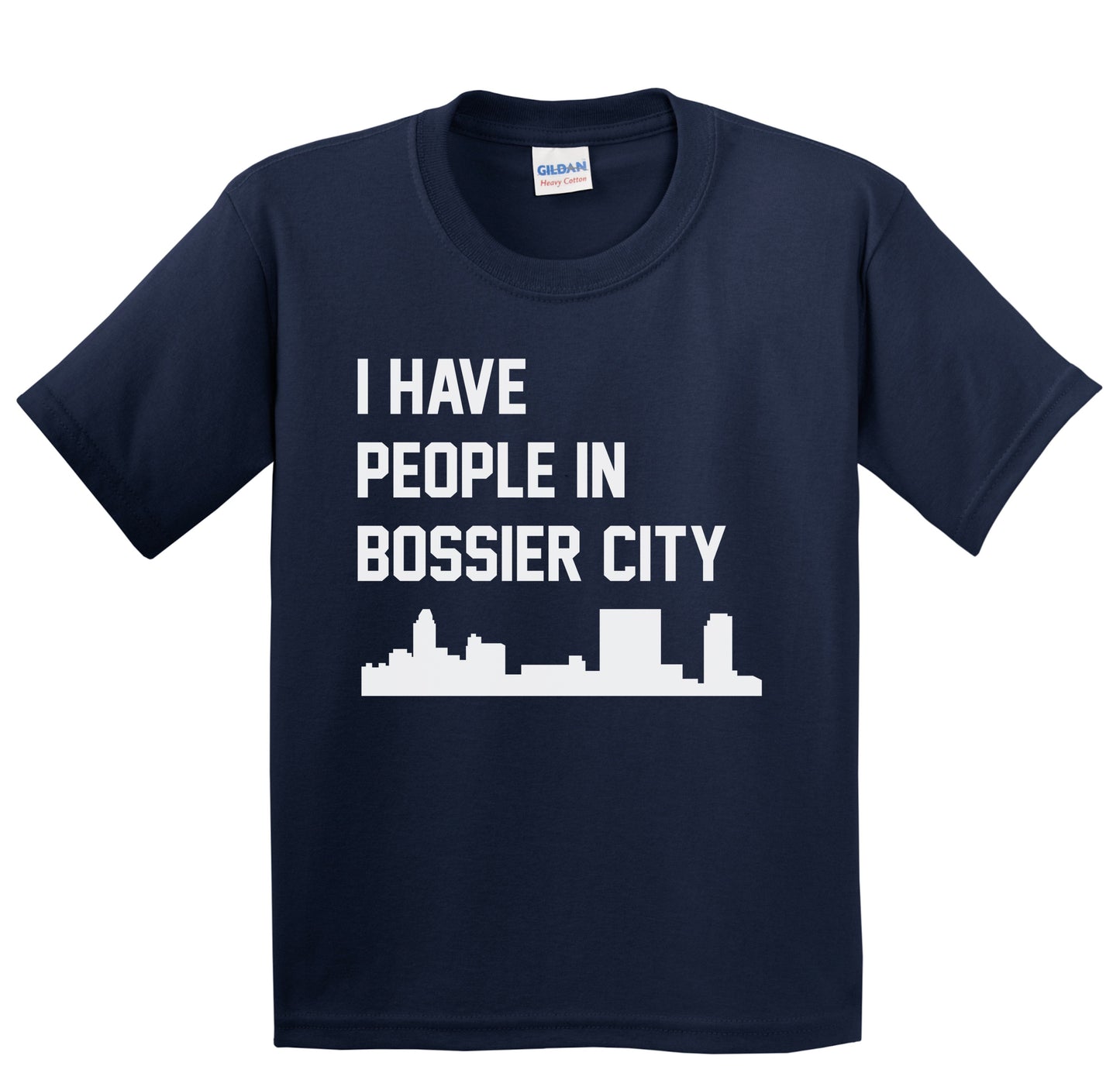 I Have People In Bossier City Louisiana Skyline Youth T-Shirt