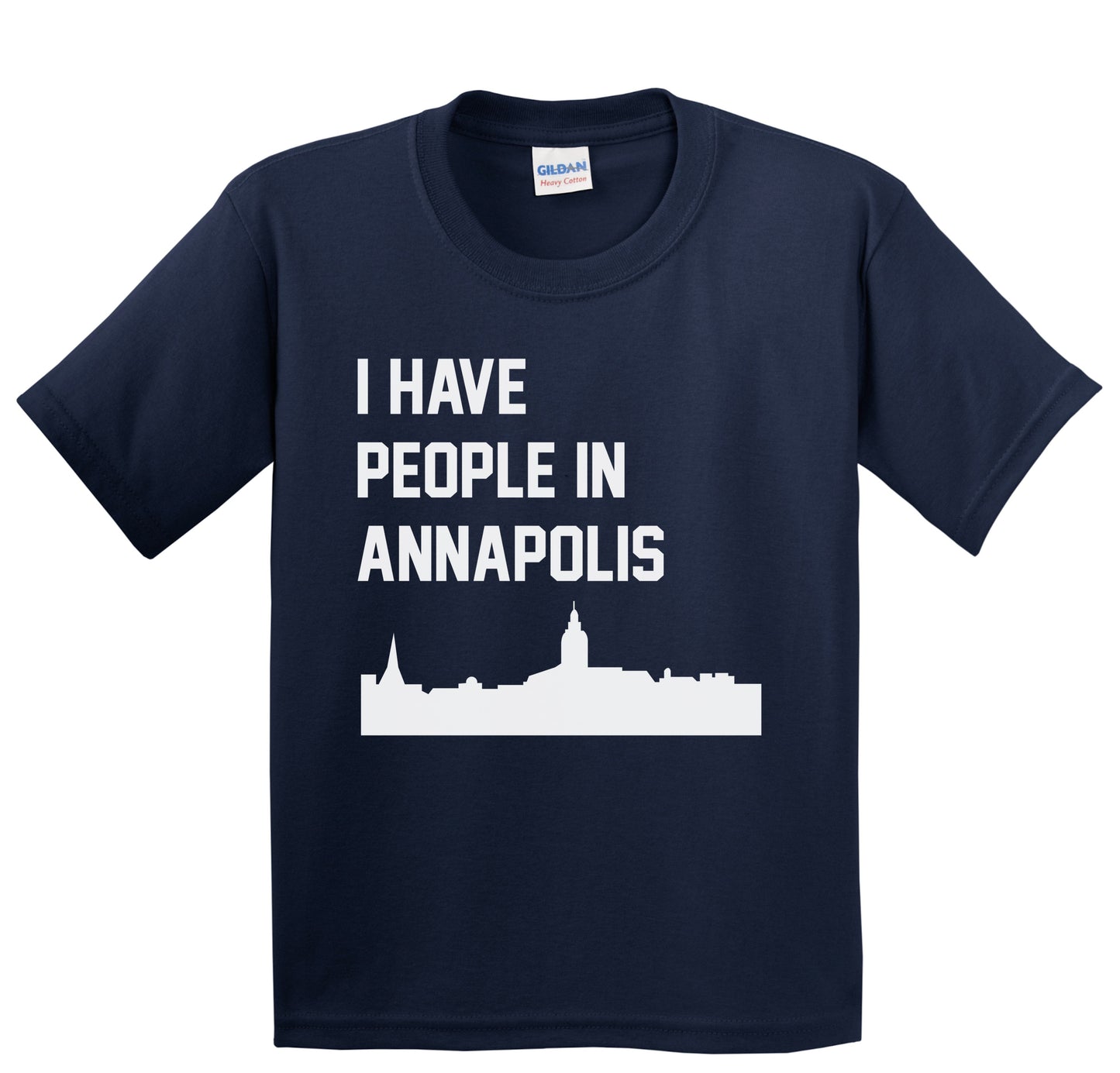 I Have People In Annapolis Maryland Skyline Youth T-Shirt