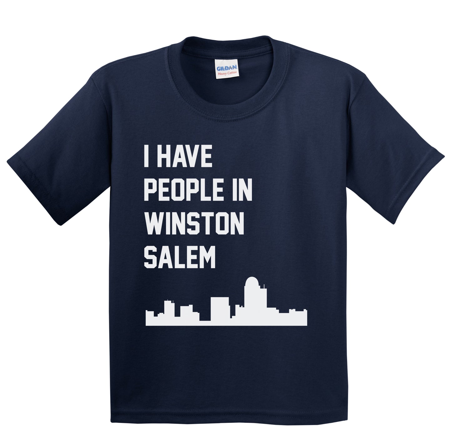 I Have People In Winston-Salem North Carolina Skyline Youth T-Shirt
