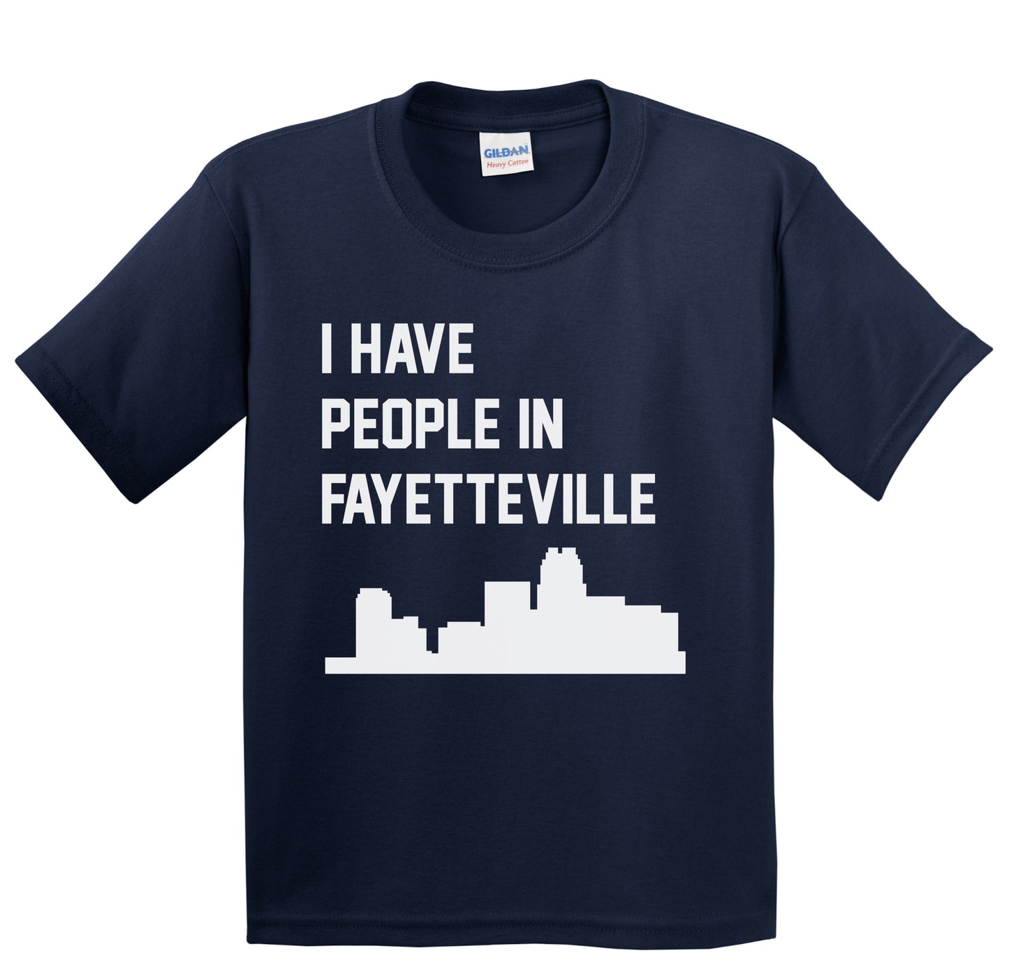 I Have People In Fayetteville North Carolina Skyline Youth T-Shirt