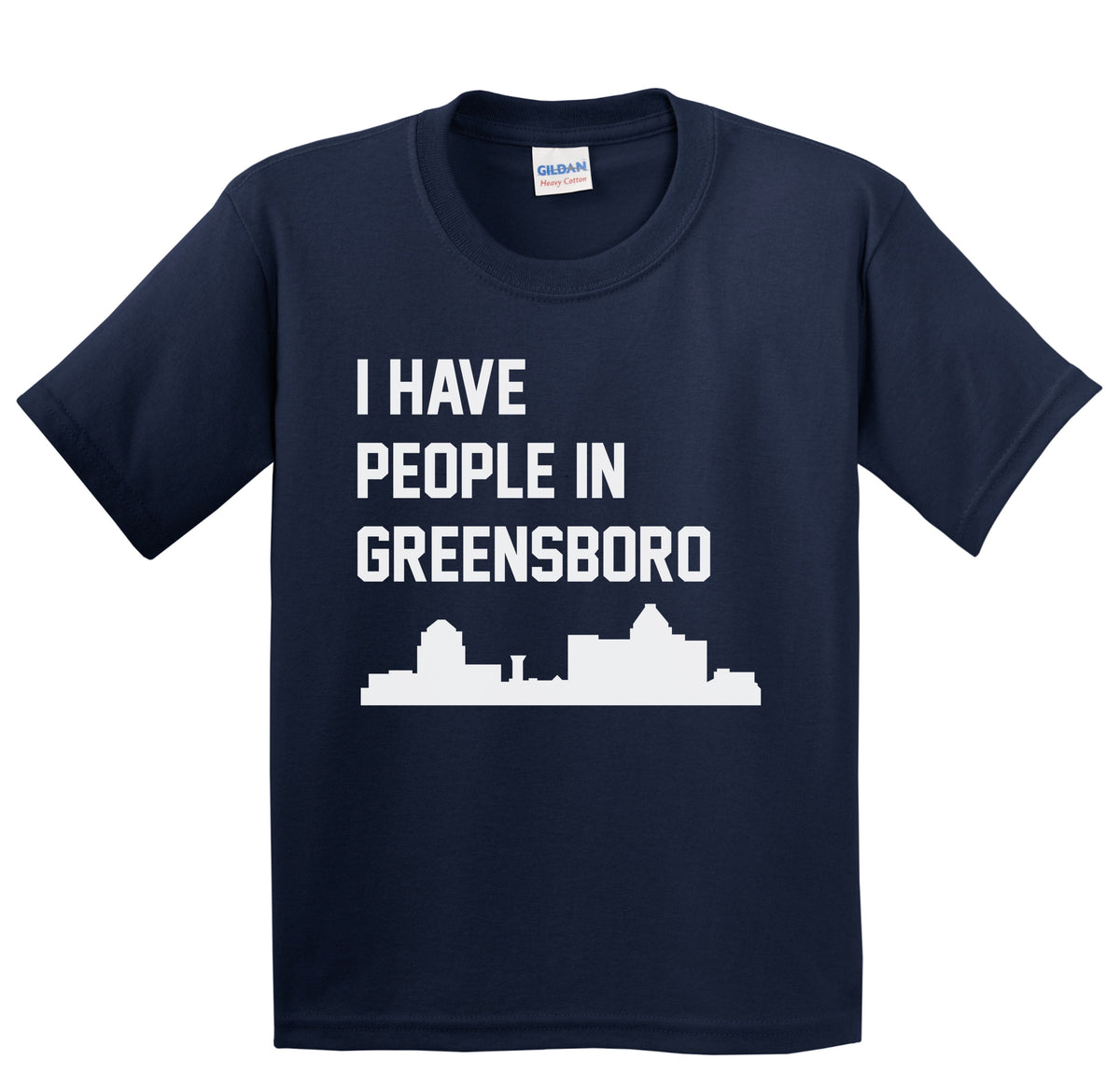 I Have People In Greensboro North Carolina Skyline Youth T-Shirt